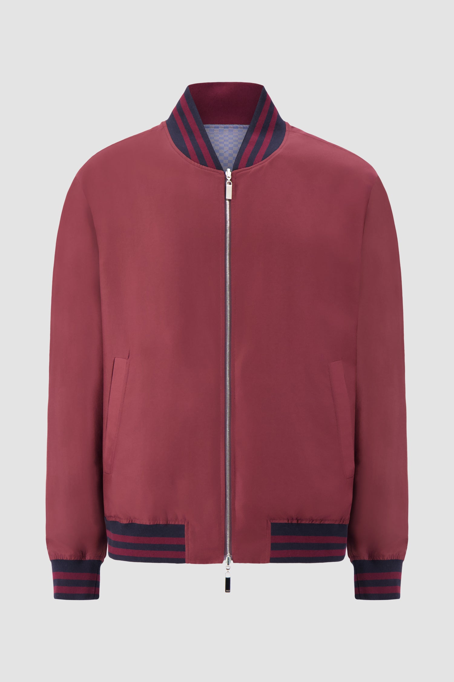 Blouson aviateur Zilli Taupe broderie signature