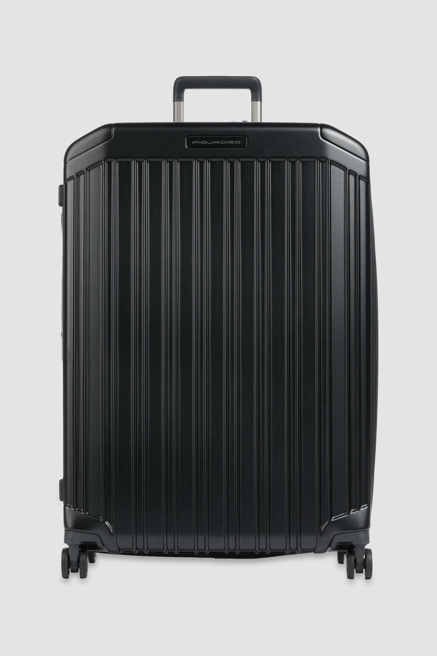 Valise Piquadro noire extensible à 4 roues, grande taille