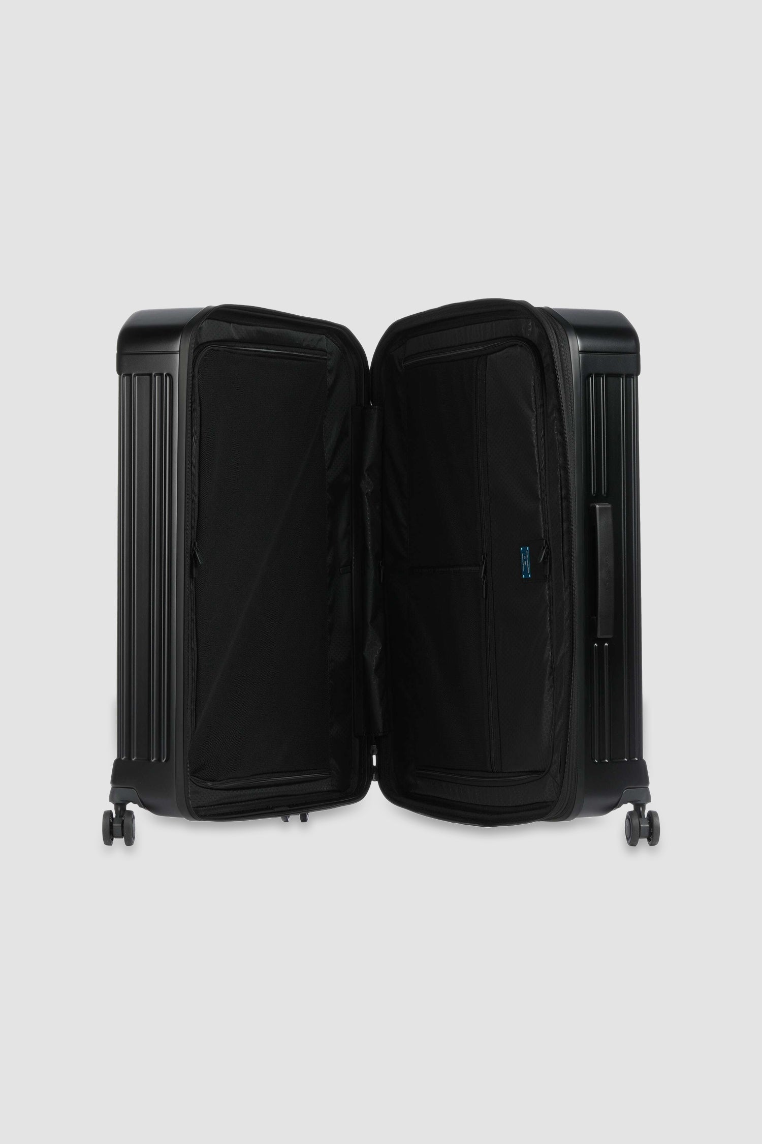 Valise Piquadro noire extensible à 4 roues, grande taille