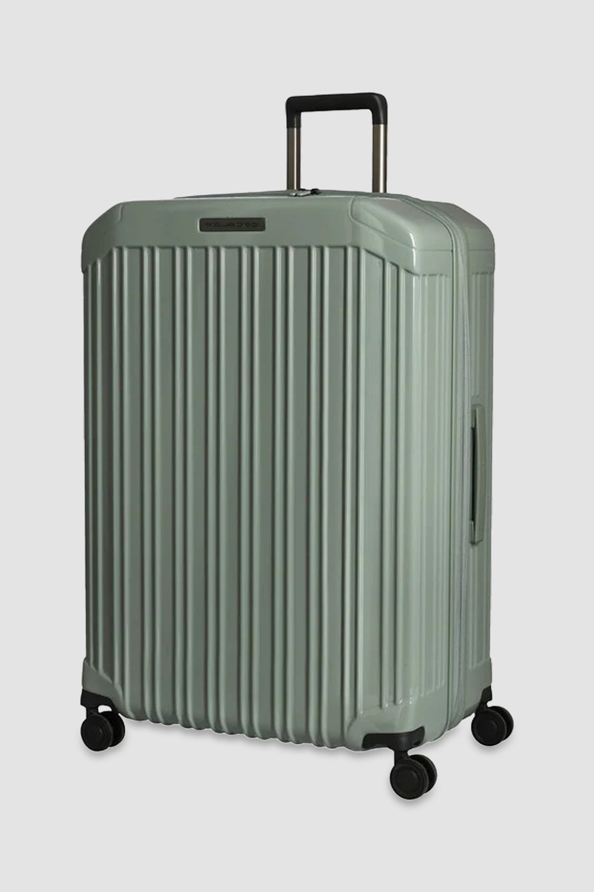 Piquadro Sage Green Expadable Large 4 Wheel Suitcase