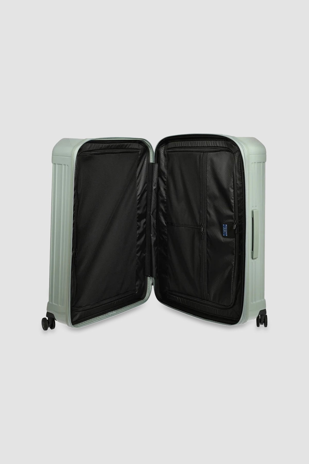 Piquadro Sage Green Expadable Large 4 Wheel Suitcase