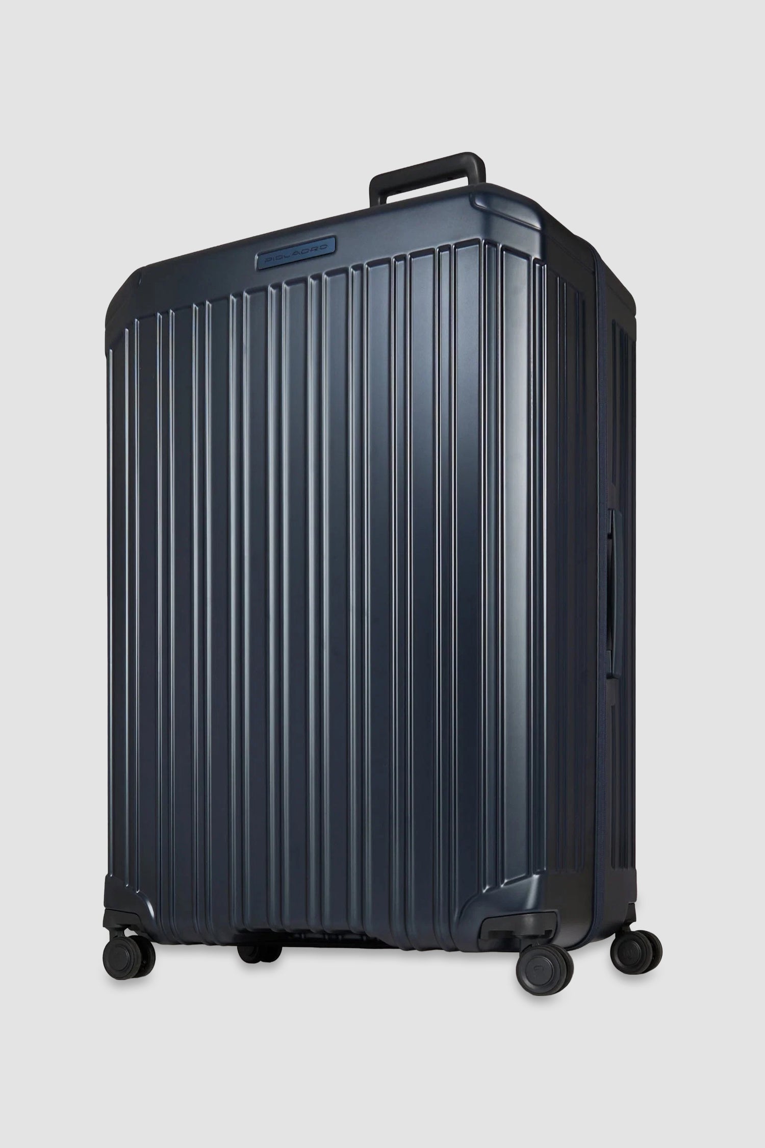 Valise Piquadro bleue à quatre roues, taille extra large
