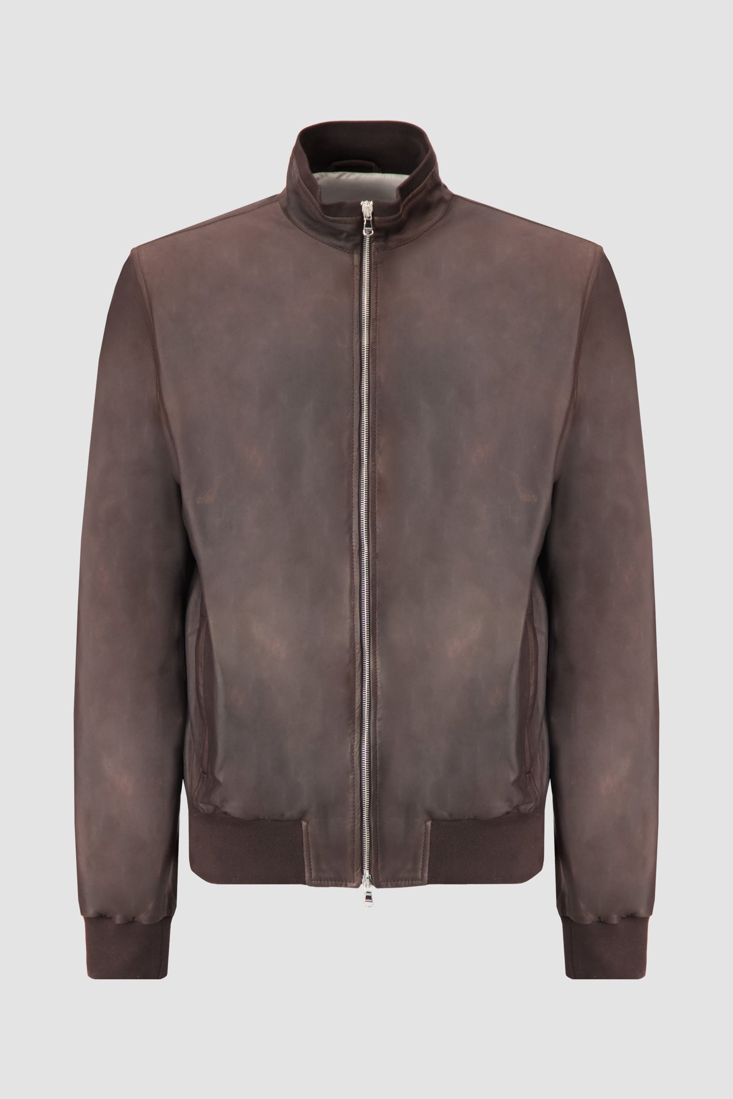 Barba Napoli Dark Brown Leather Jacket