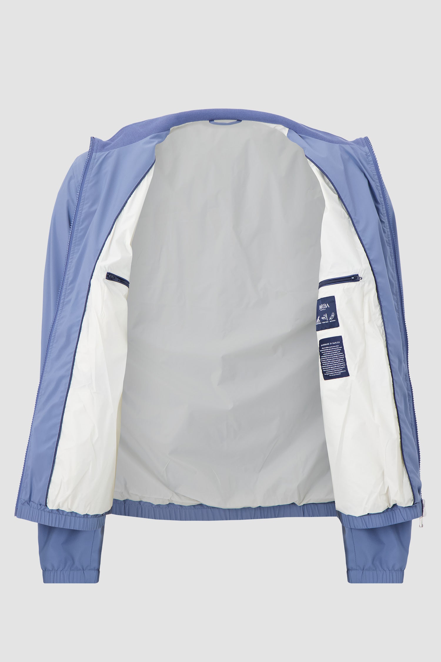 Barba Napoli Light Blue Bomber Jacket