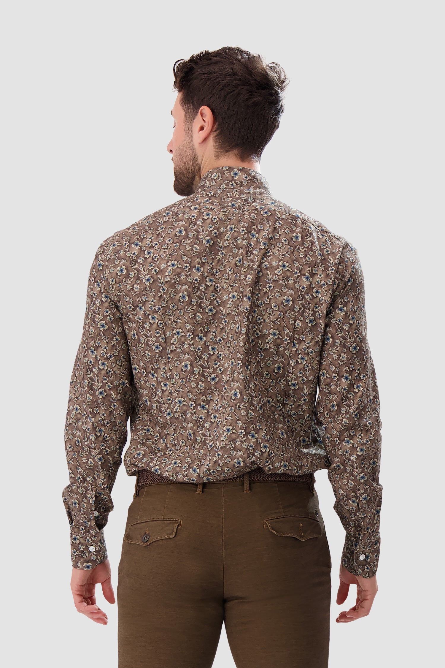 Barba Napoli Brown Classic Shirt
