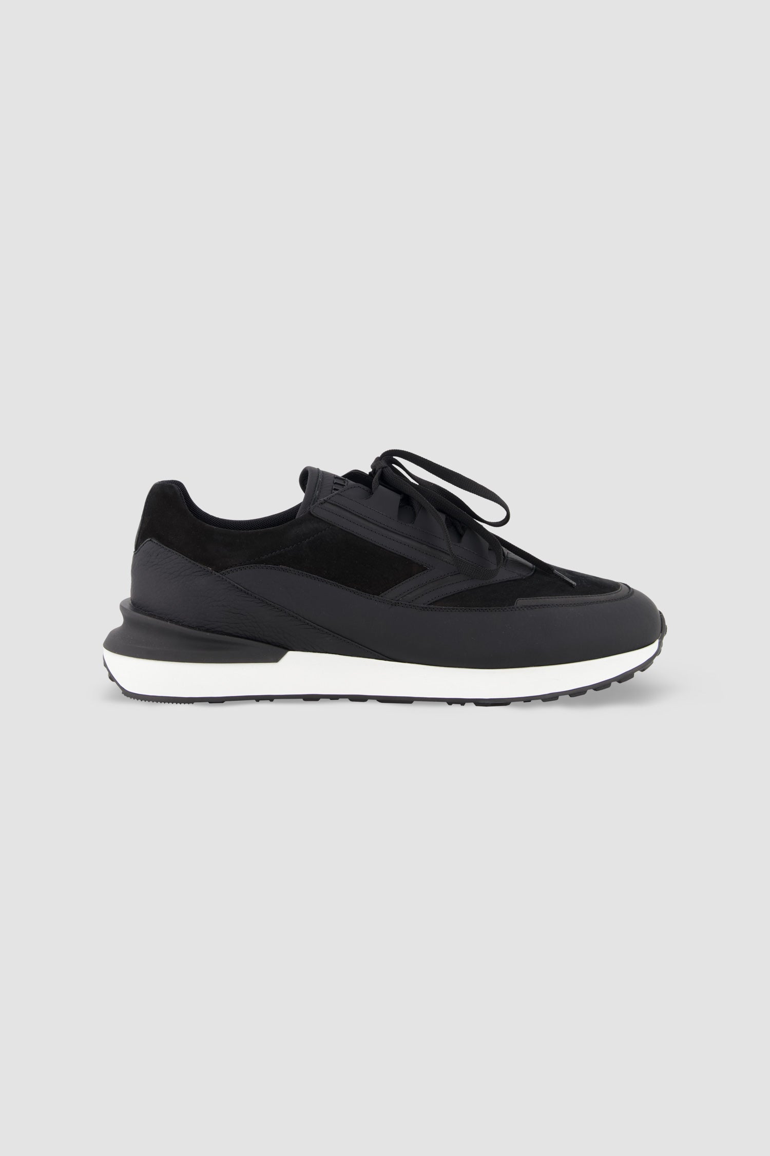 Zilli Black Deerskin Sneakers