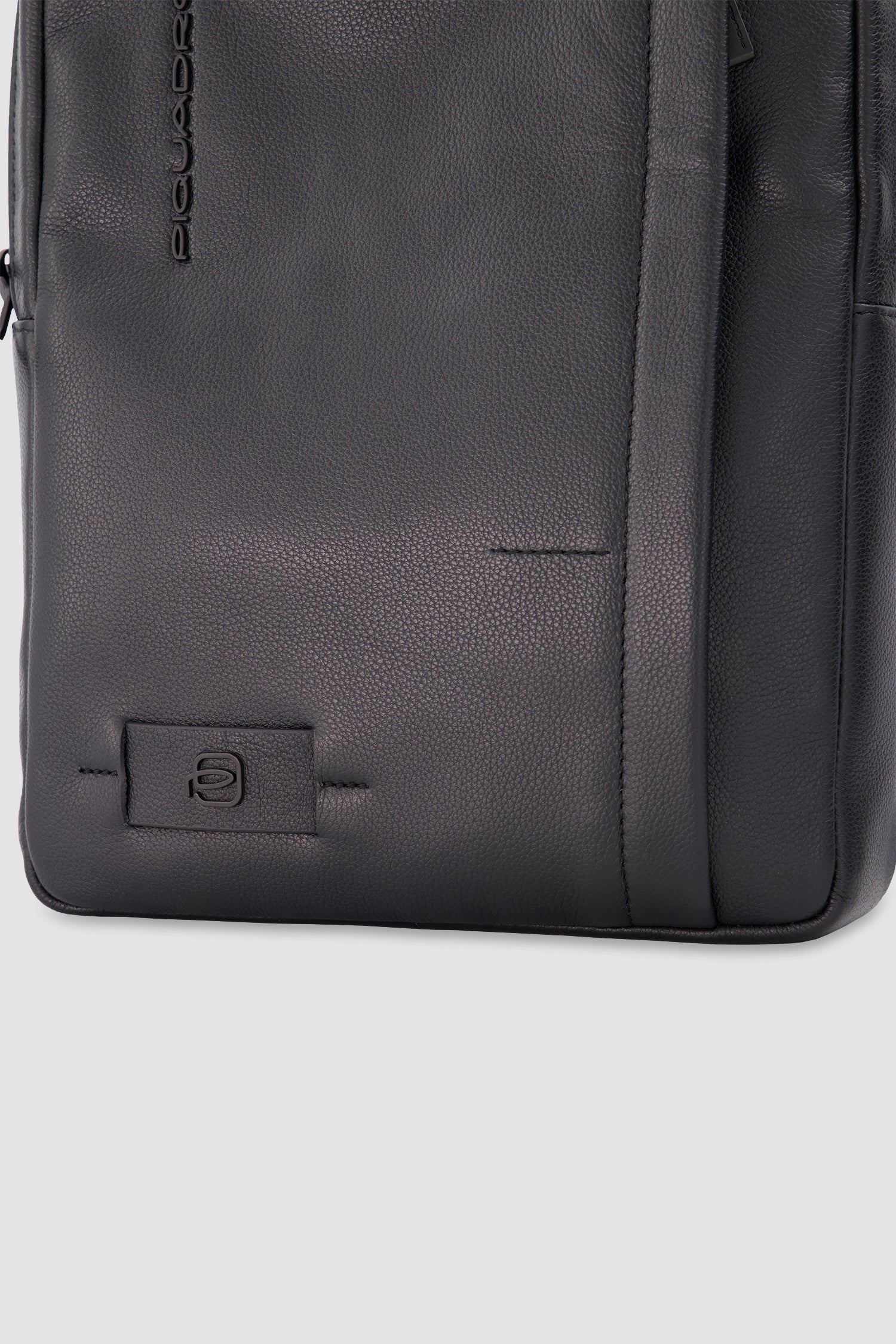 Piquadro Black Leather Crossbody Bag