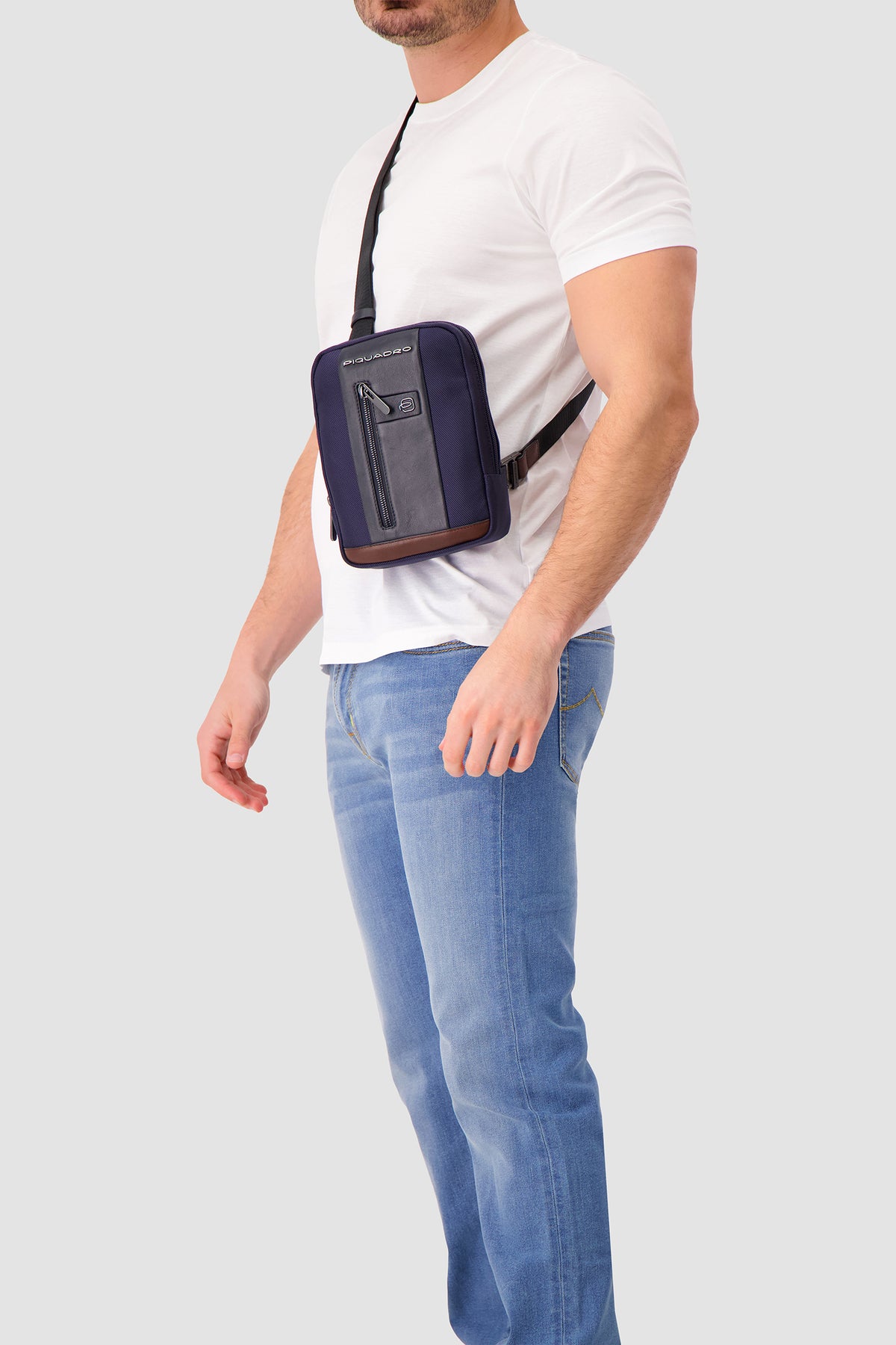 Sac Bandoulière Bleu Marine Piquadro