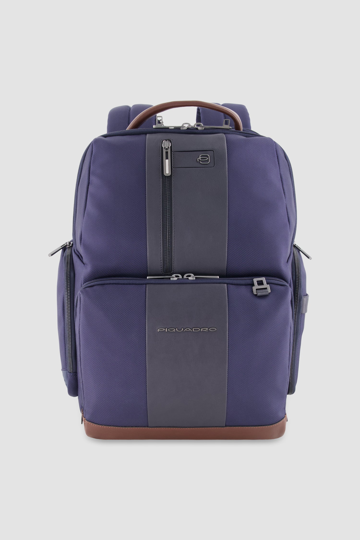 Piquadro Blue Fast-Check Laptop Backpack 15.6"