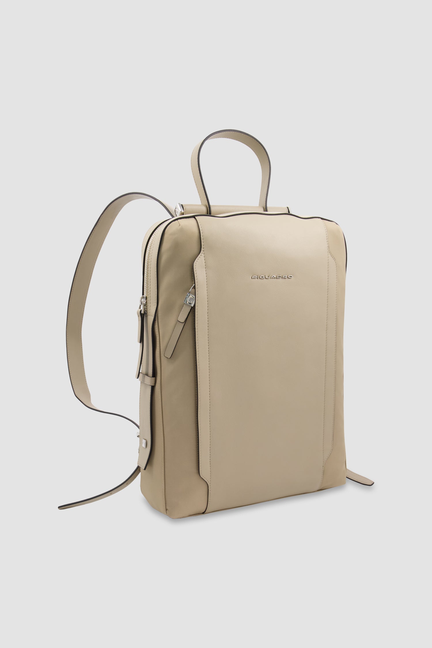 Piquadro Beige Laptop Backpack 14"