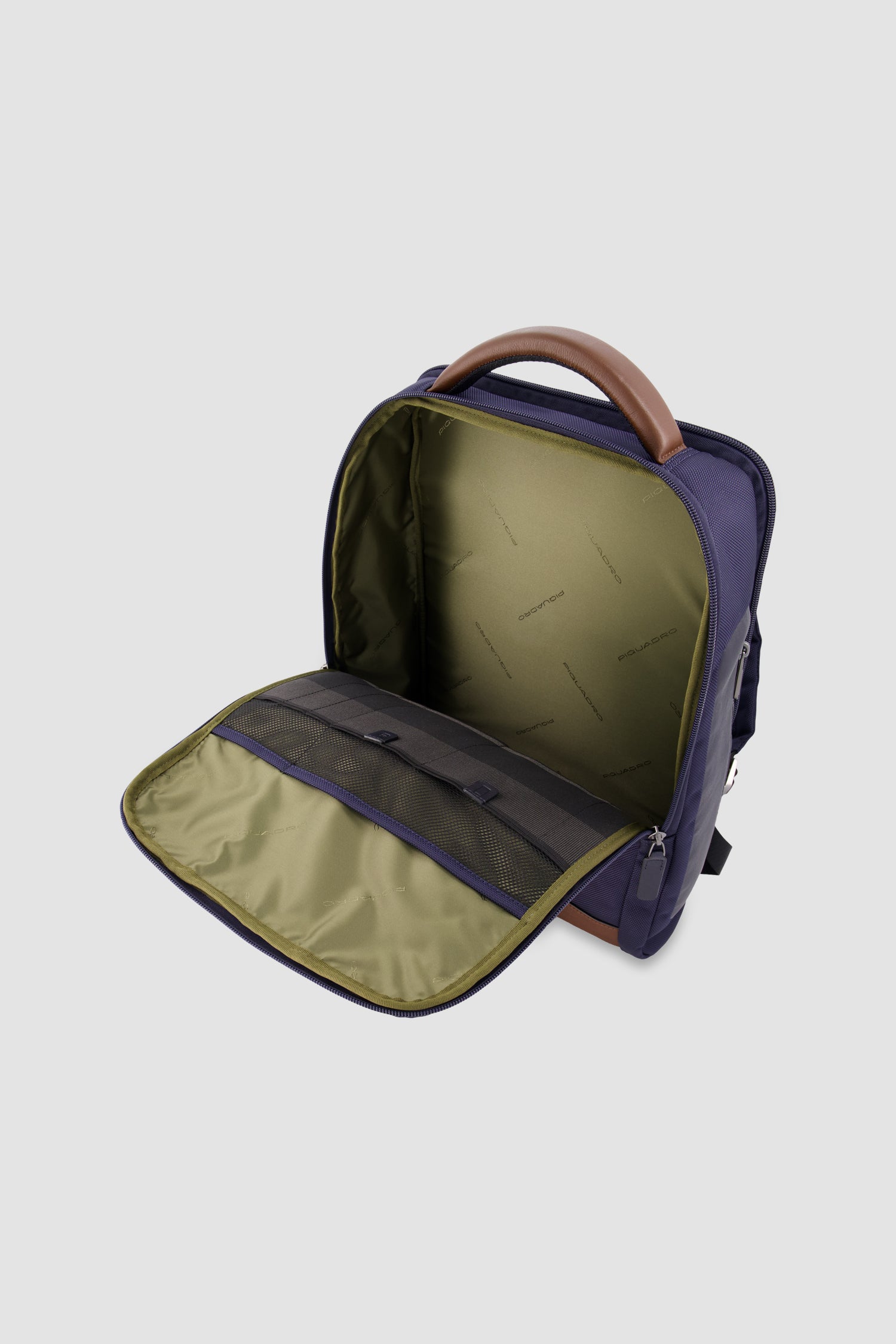 Piquadro Blue Recycled Textile Laptop Backpack 15.6"