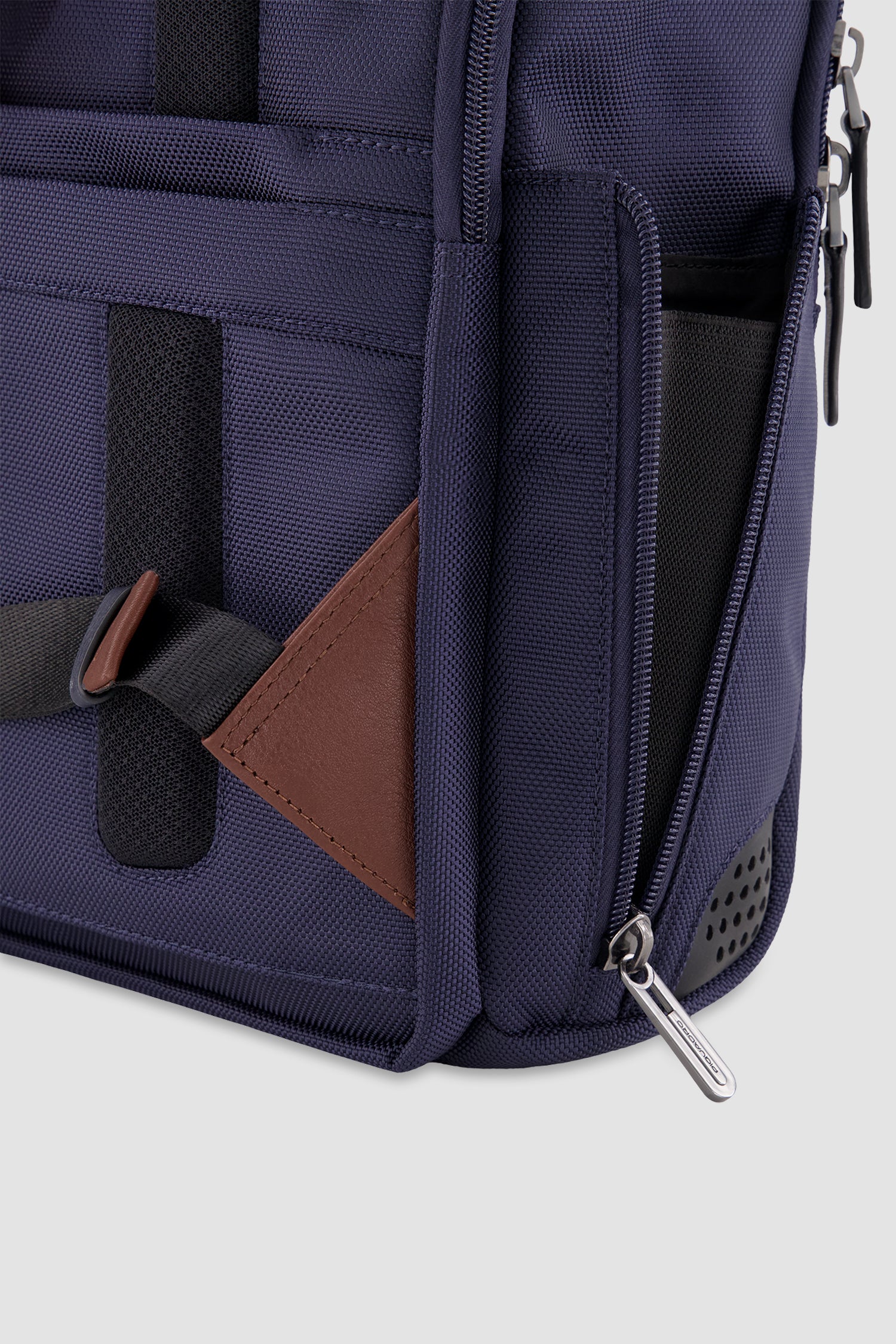 Piquadro Blue Recycled Textile Laptop Backpack 15.6"