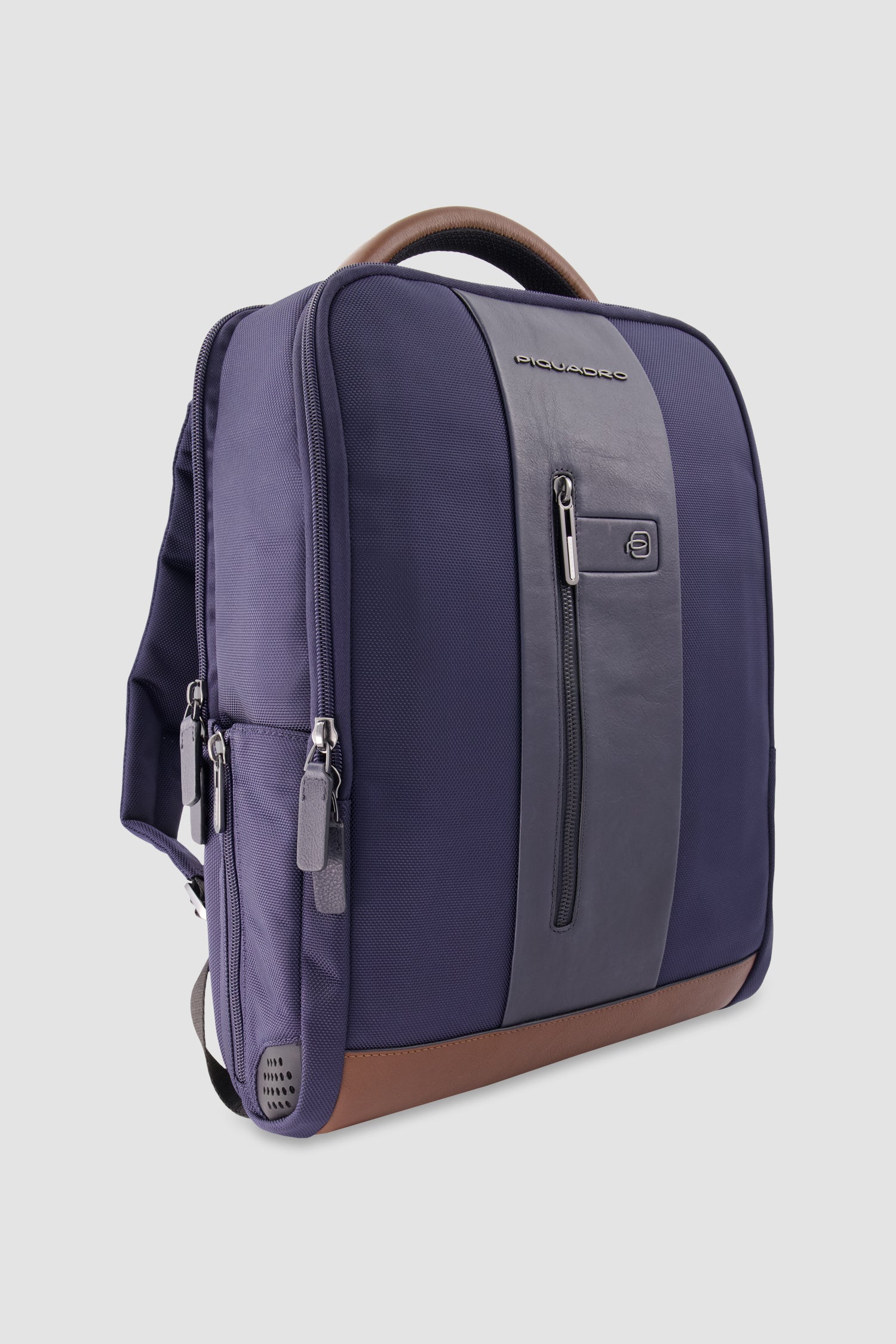 Piquadro Blue Recycled Textile Laptop Backpack 15.6"
