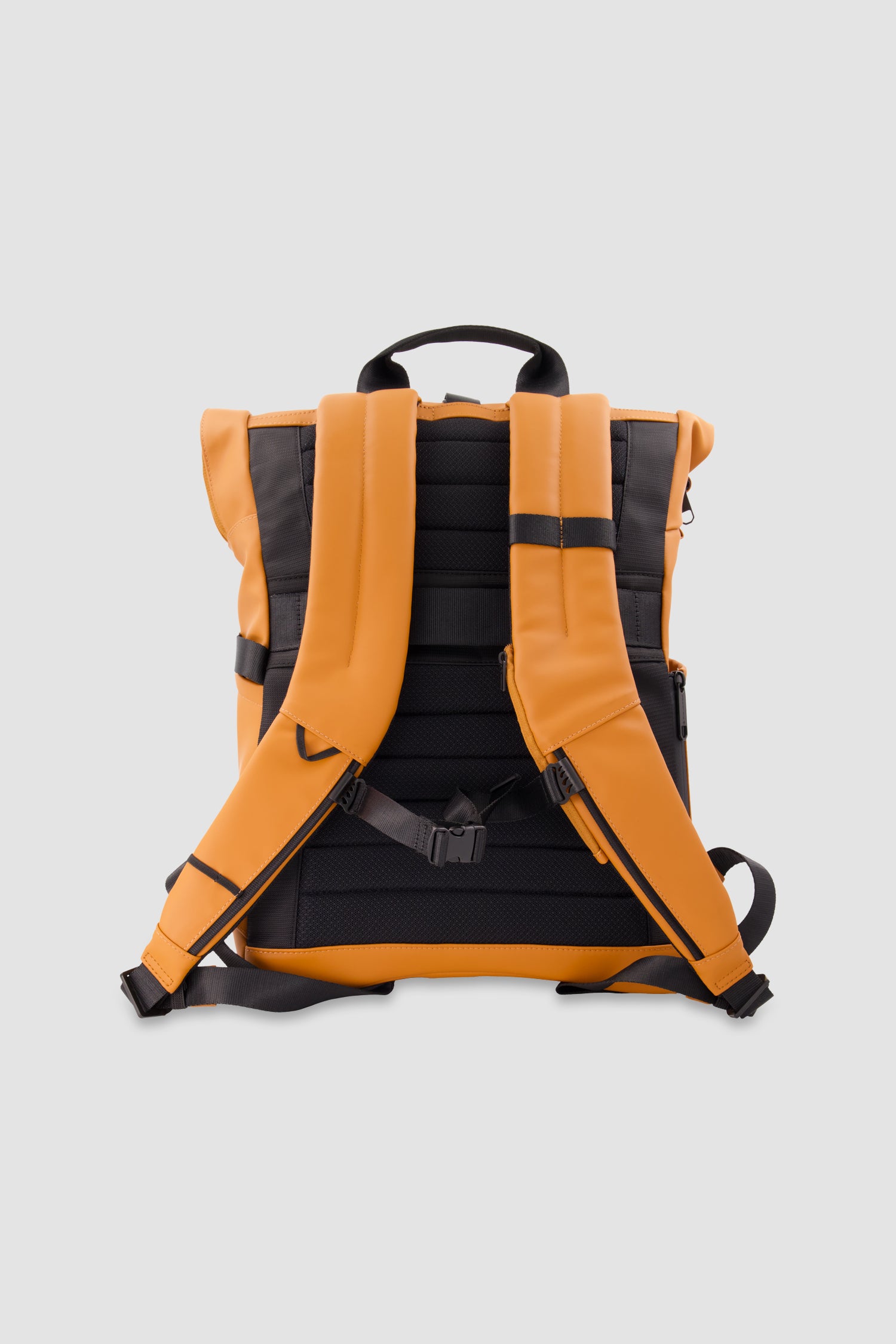 Piquadro Orange Roll Top Backpack