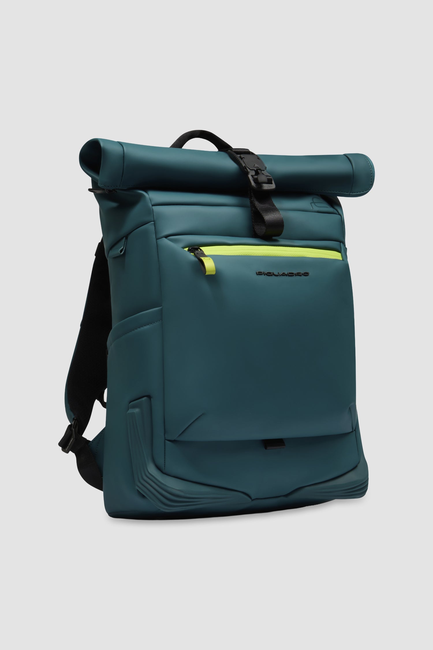 Sac à dos roll-top Piquadro vert sarcelle