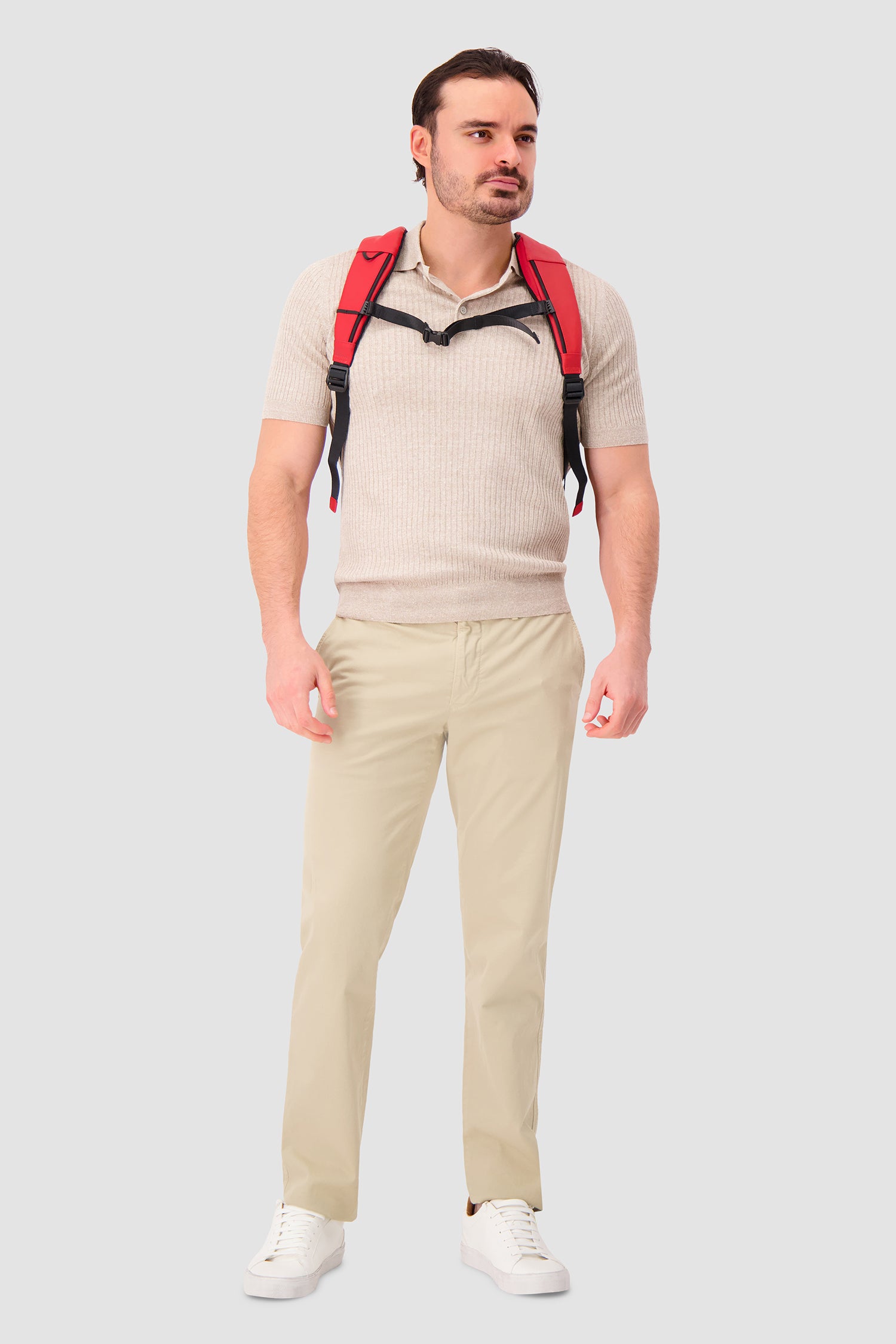Piquadro x Ducati Red Roll Top Backpack