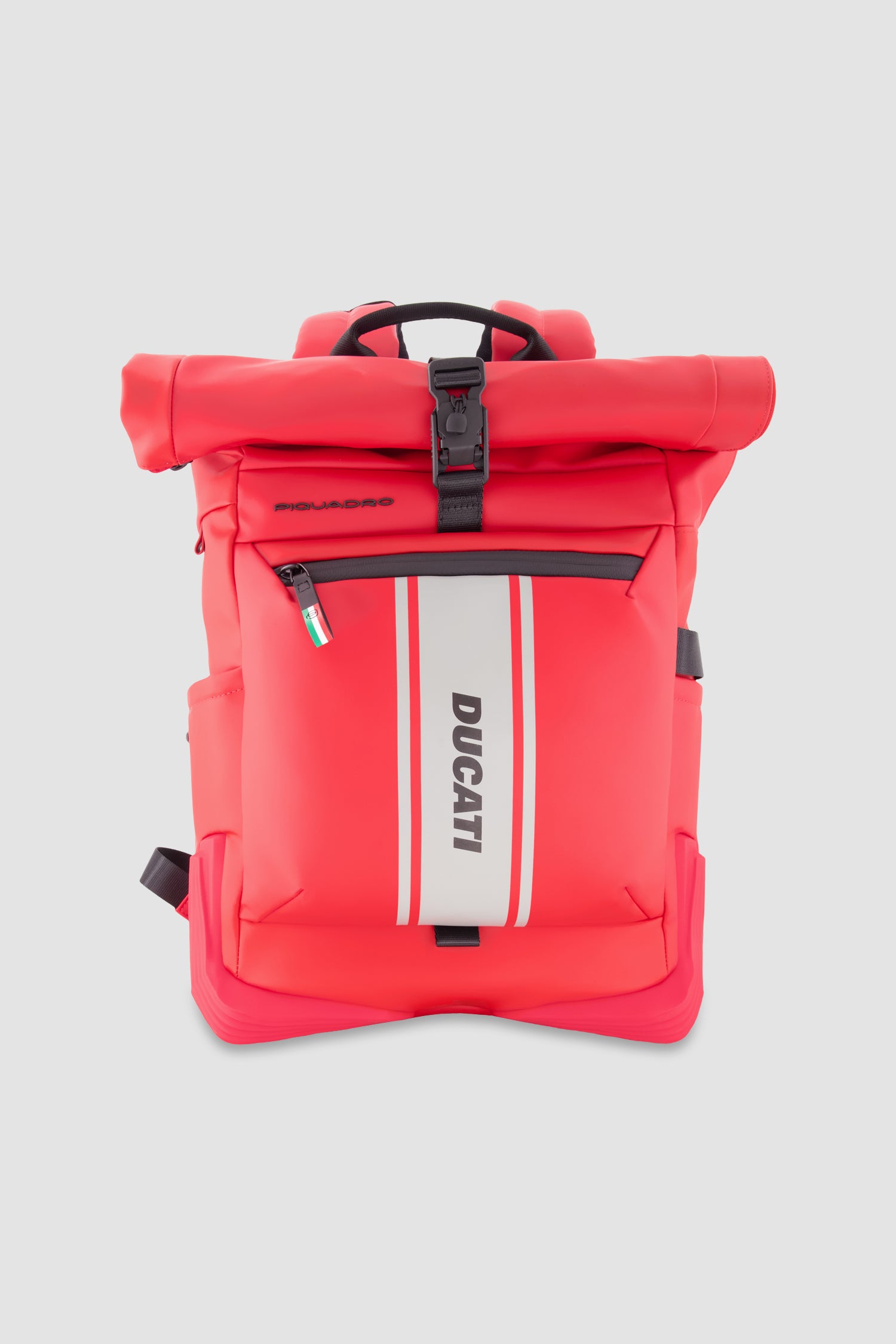 Piquadro x Ducati Red Roll Top Backpack
