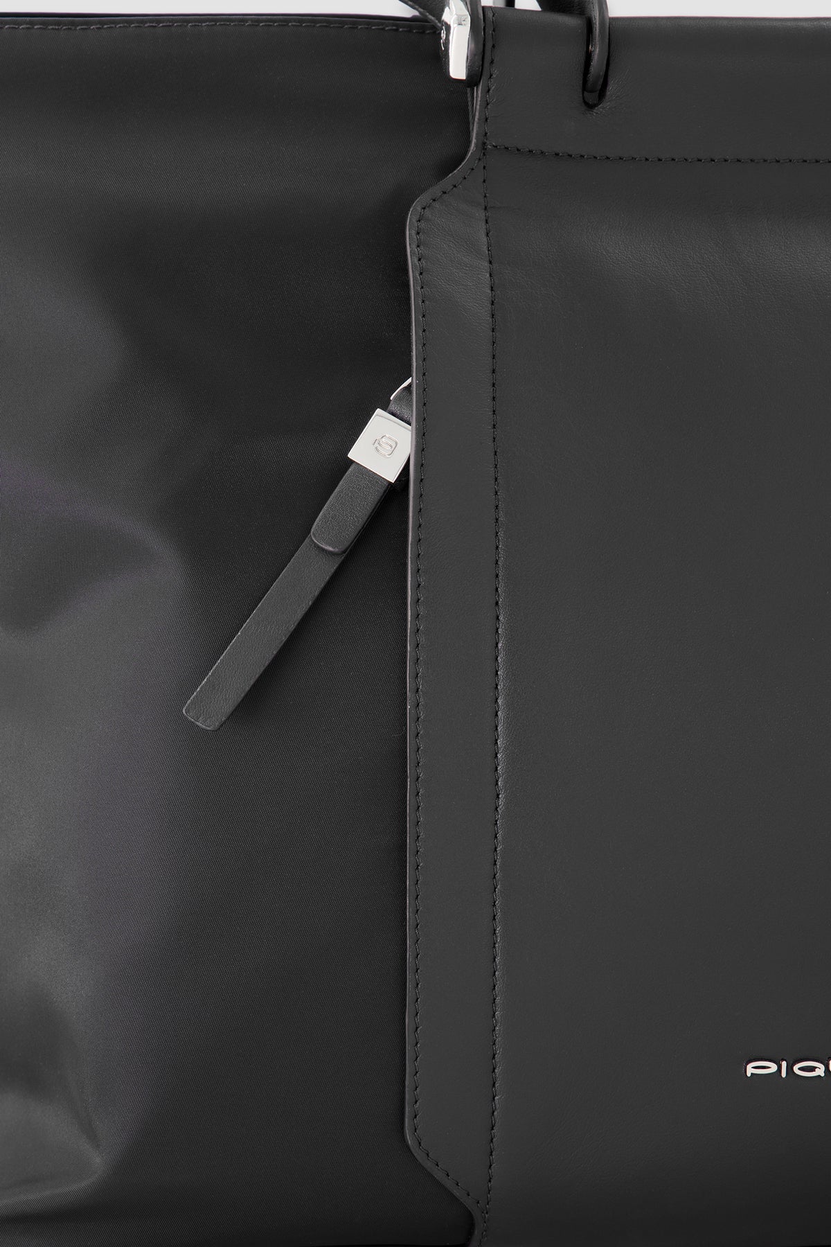 Piquadro Black Laptop Tote Bag