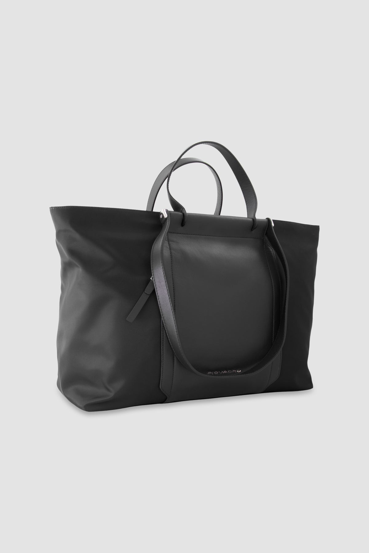 Piquadro Black Laptop Tote Bag