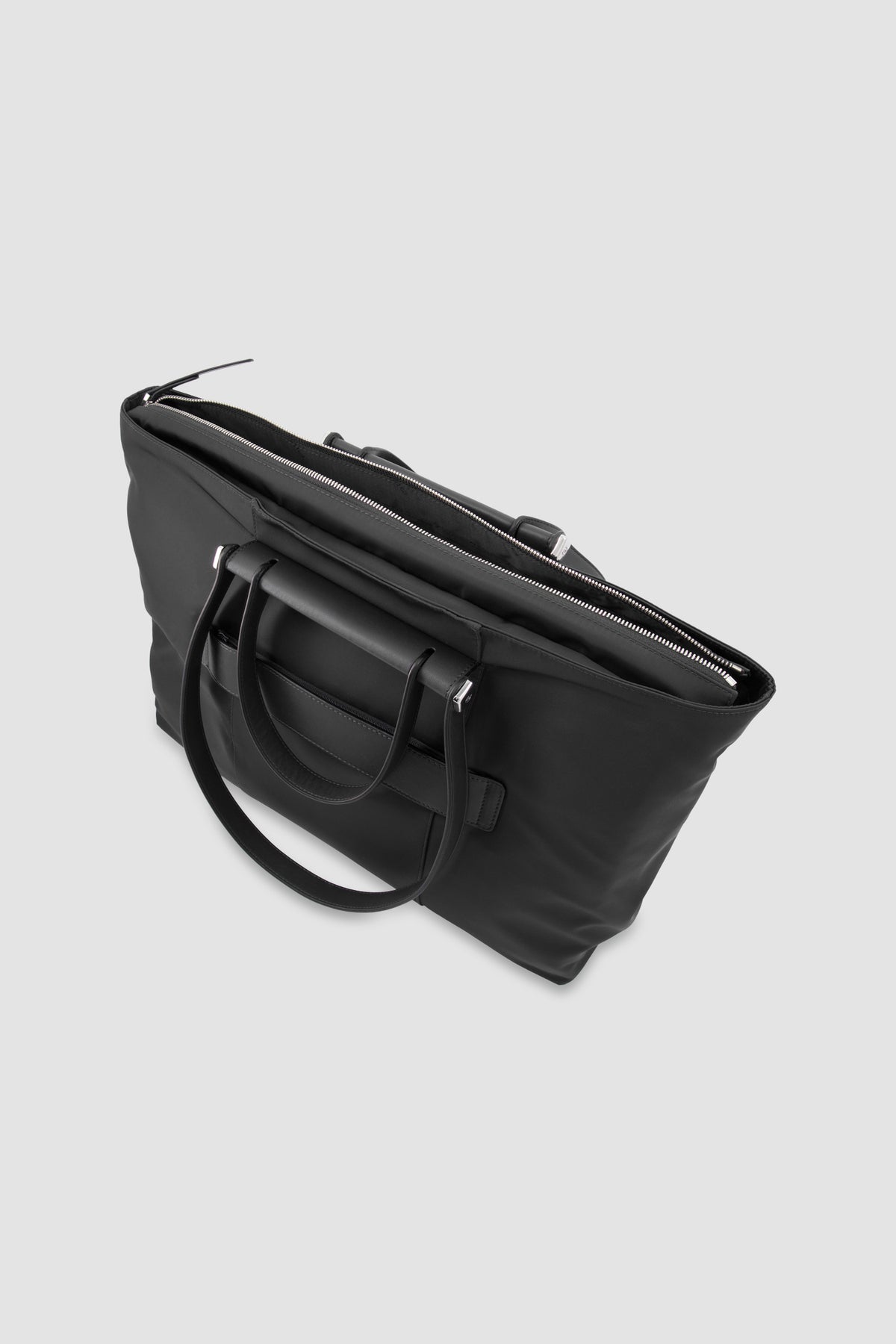 Piquadro Black Laptop Tote Bag