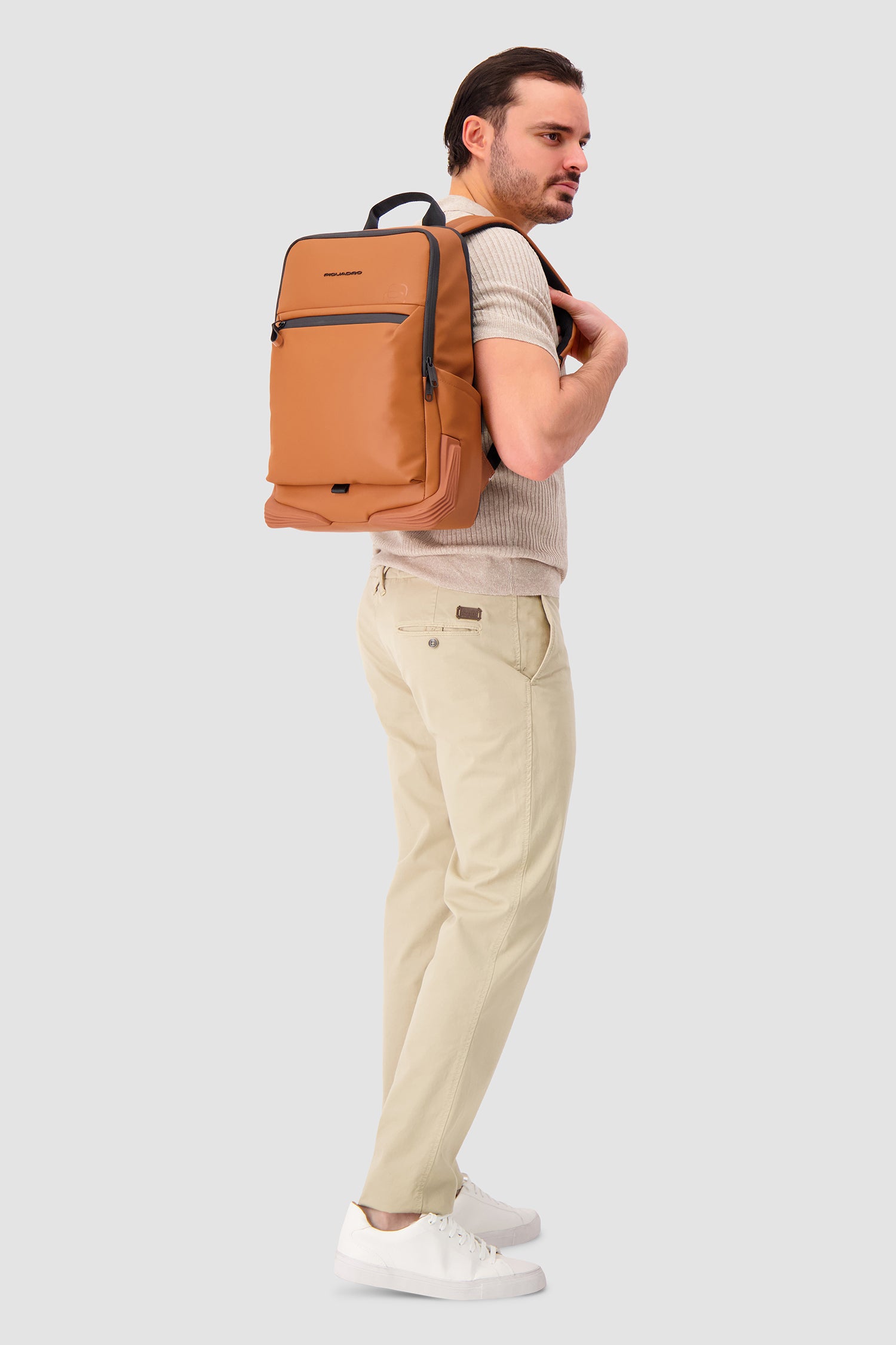 Sac à dos Piquadro pour ordinateur portable 15,6", orange