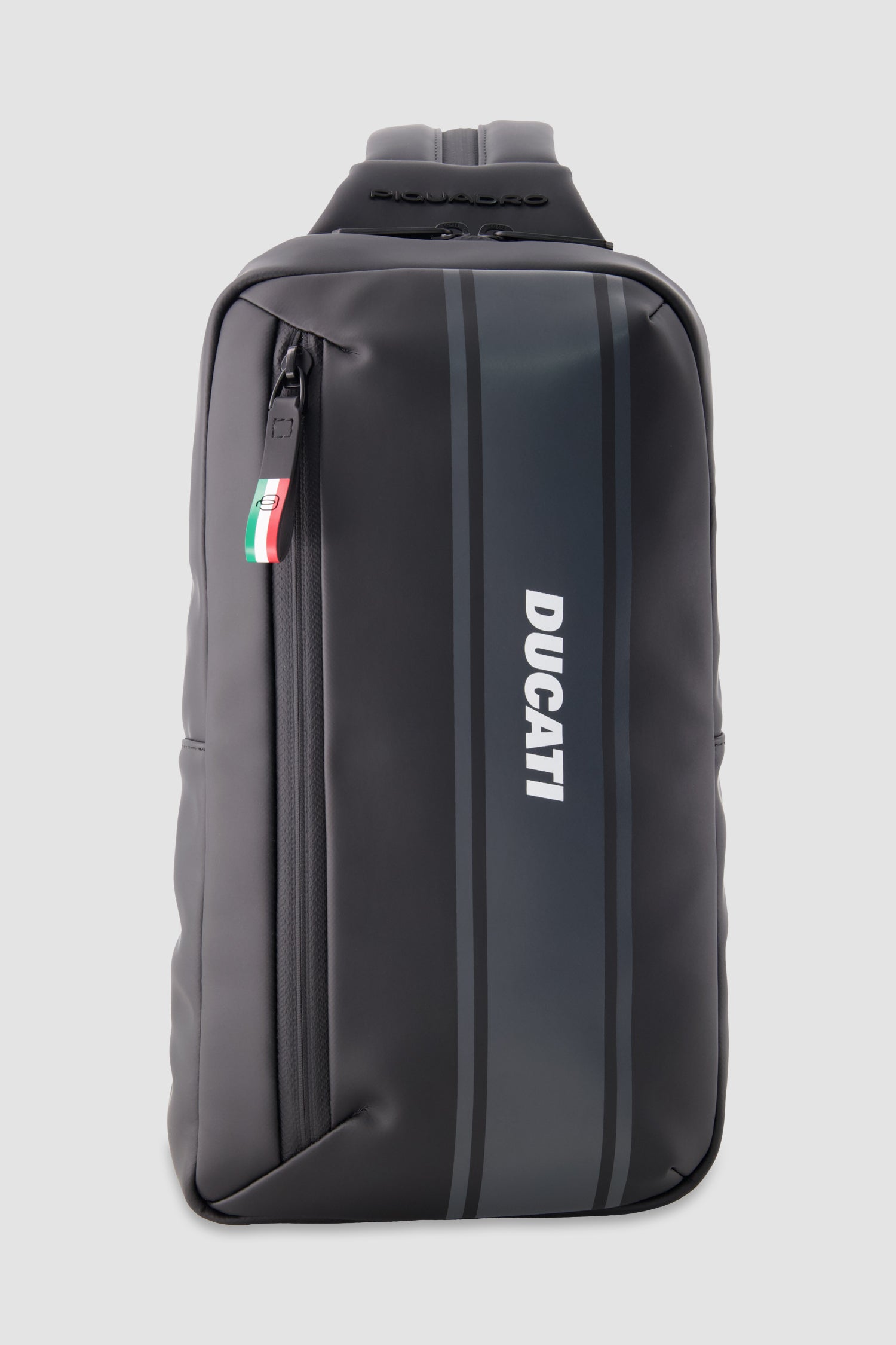Piquadro x Ducati Black Water Resistant Sling Bag