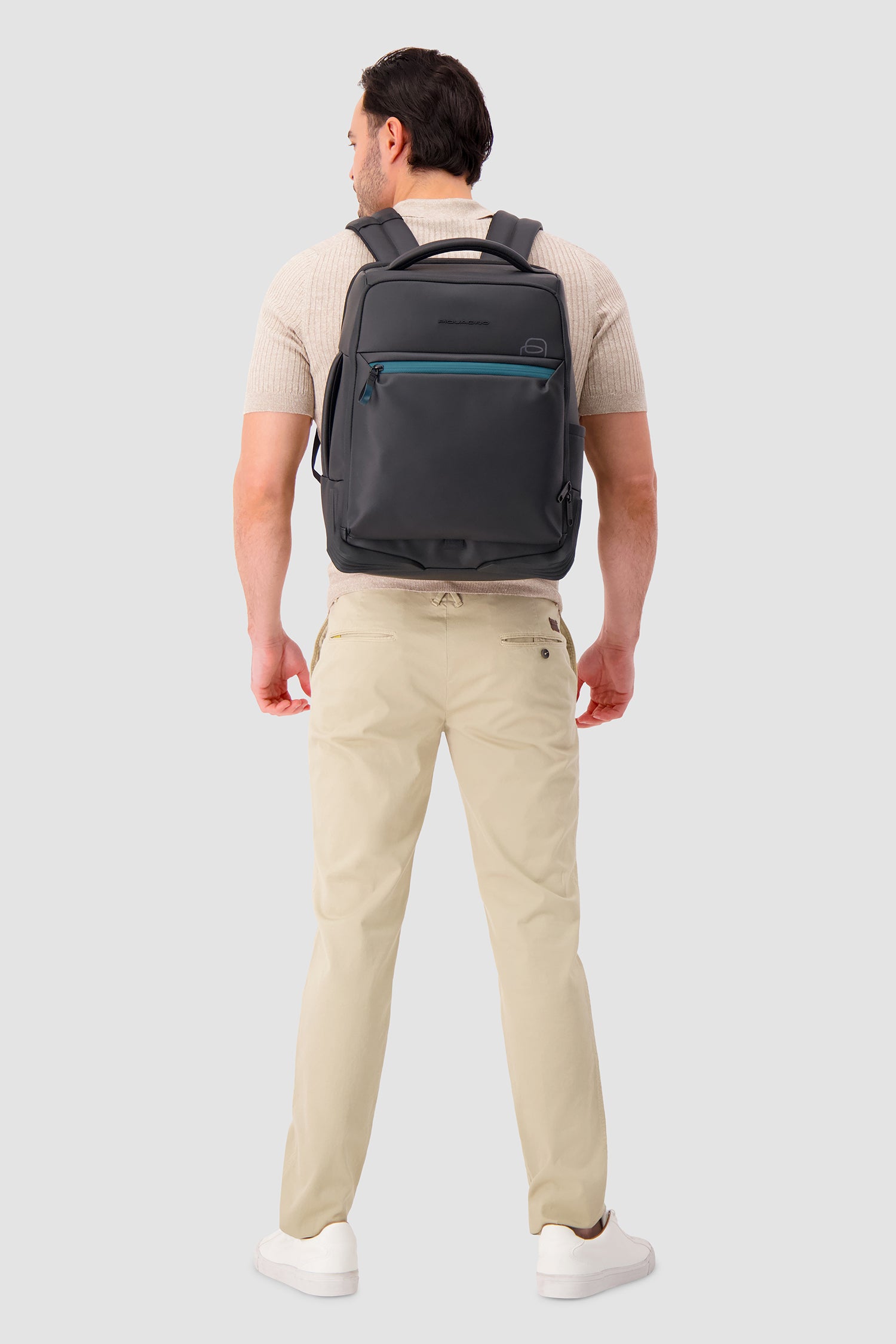 Piquadro Black Travel Laptop Backpack