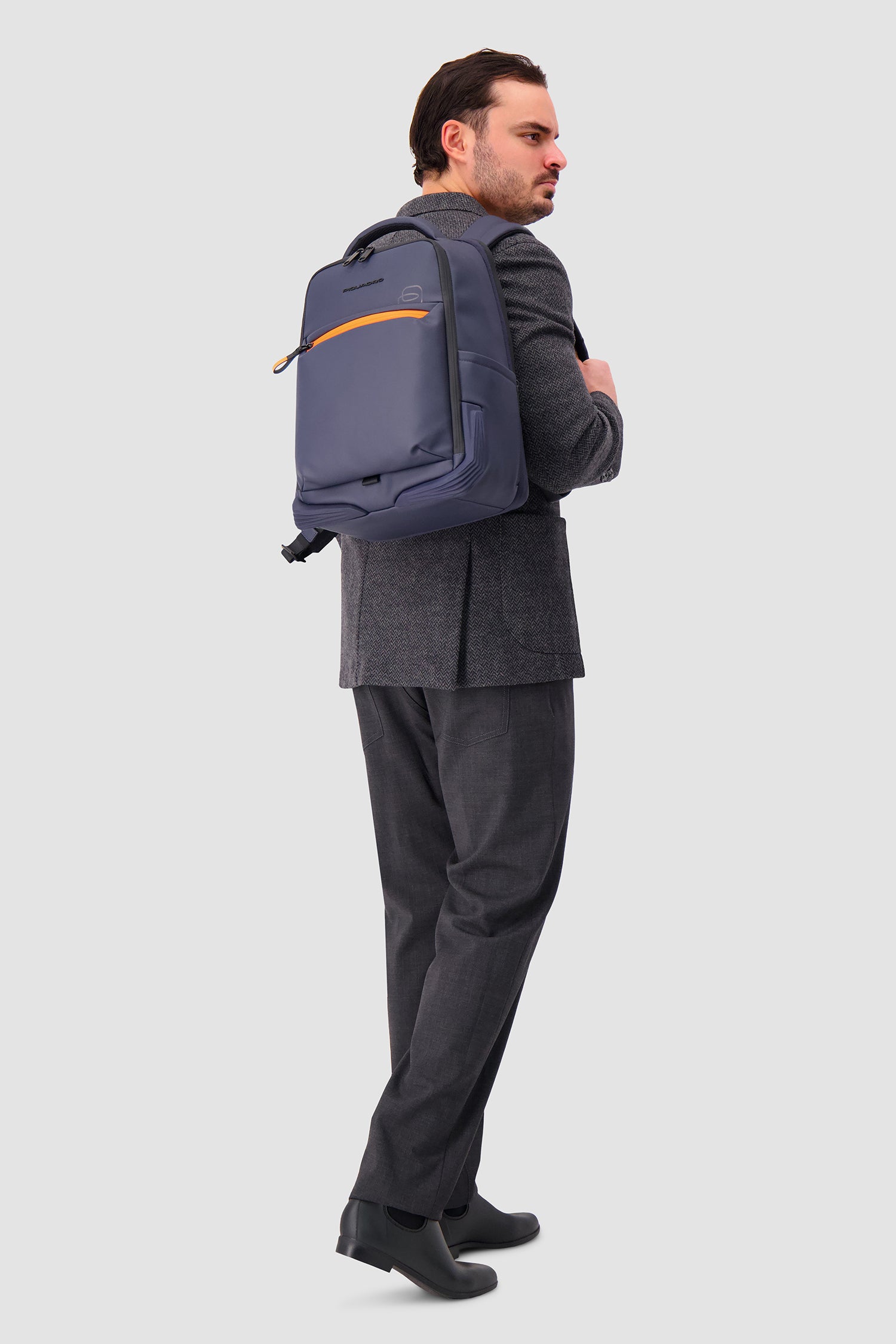 Piquadro Navy Travel Laptop Backpack