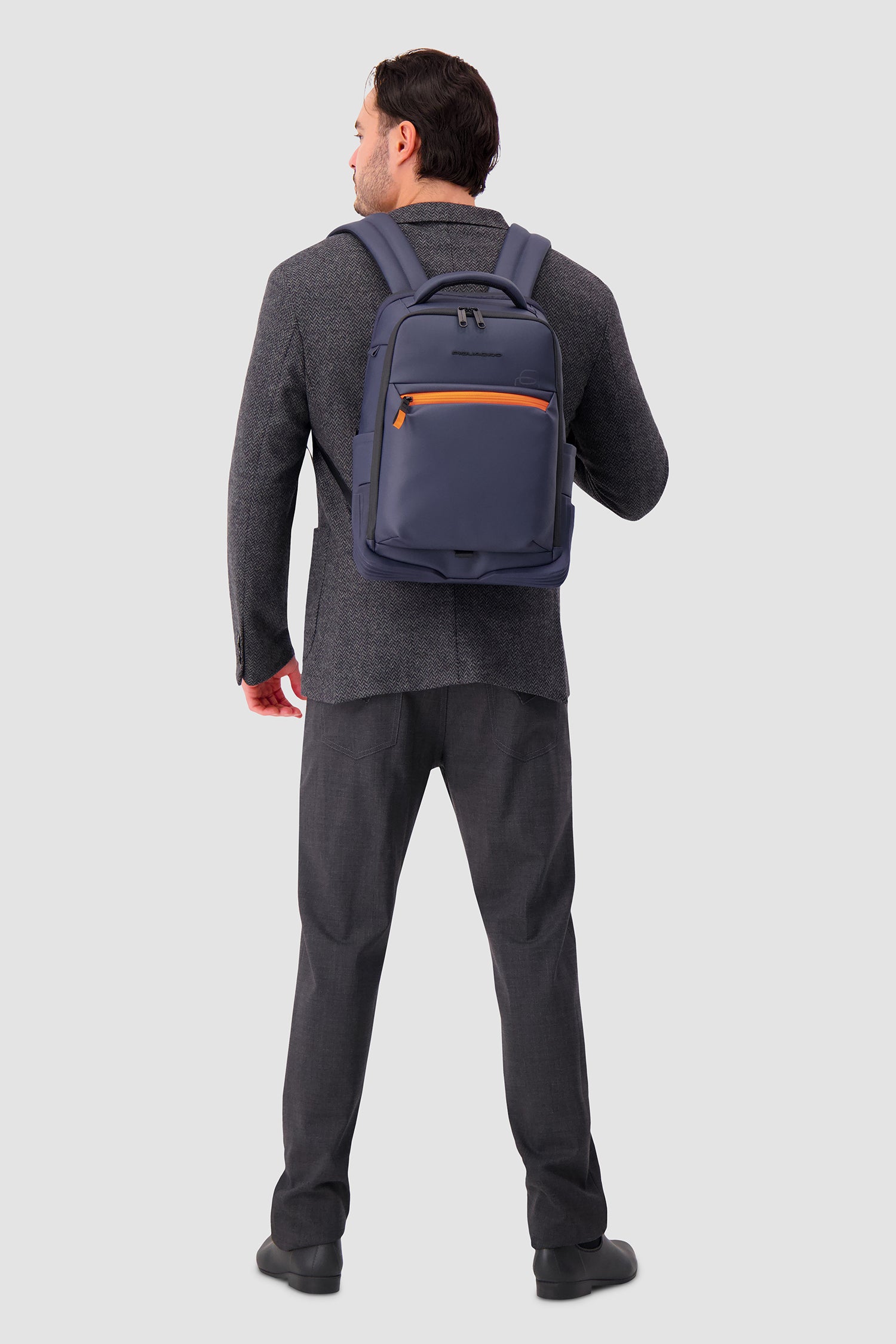 Piquadro Navy Travel Laptop Backpack