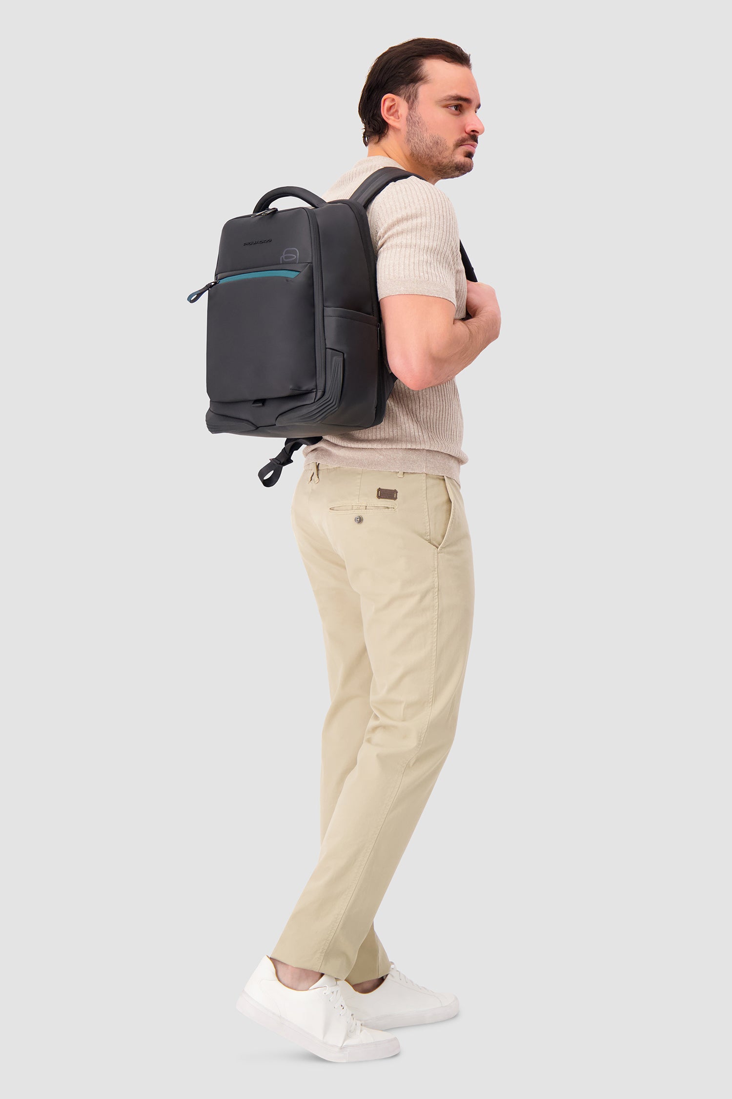 Piquadro Black Travel Laptop Backpack