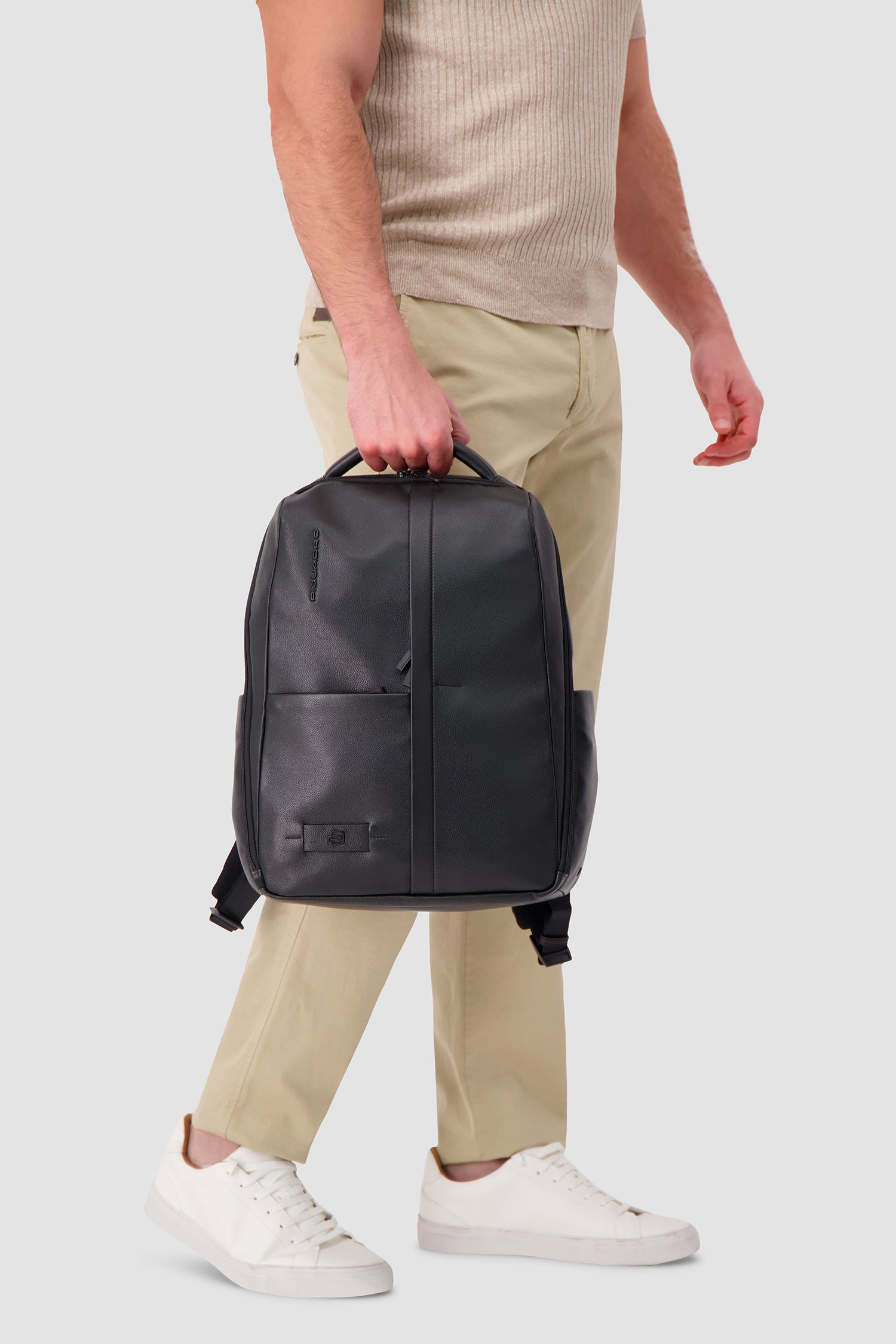 Piquadro Black Laptop Backpack 15.6"