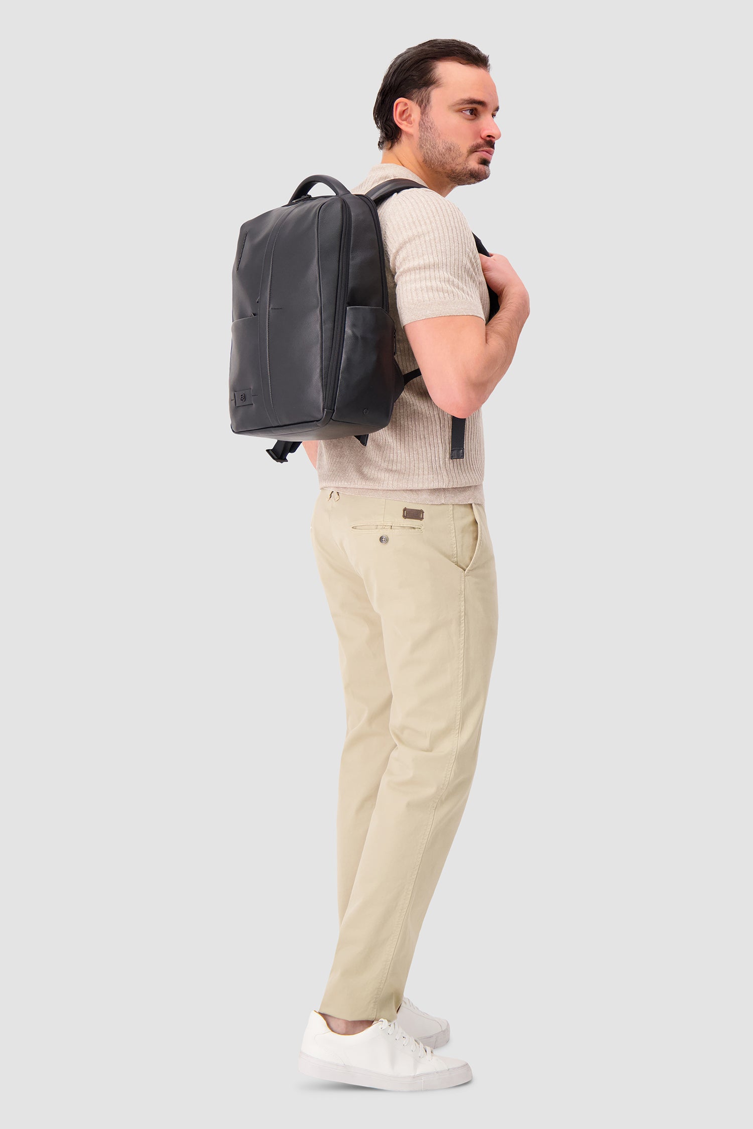 Piquadro Black Laptop Backpack 15.6"