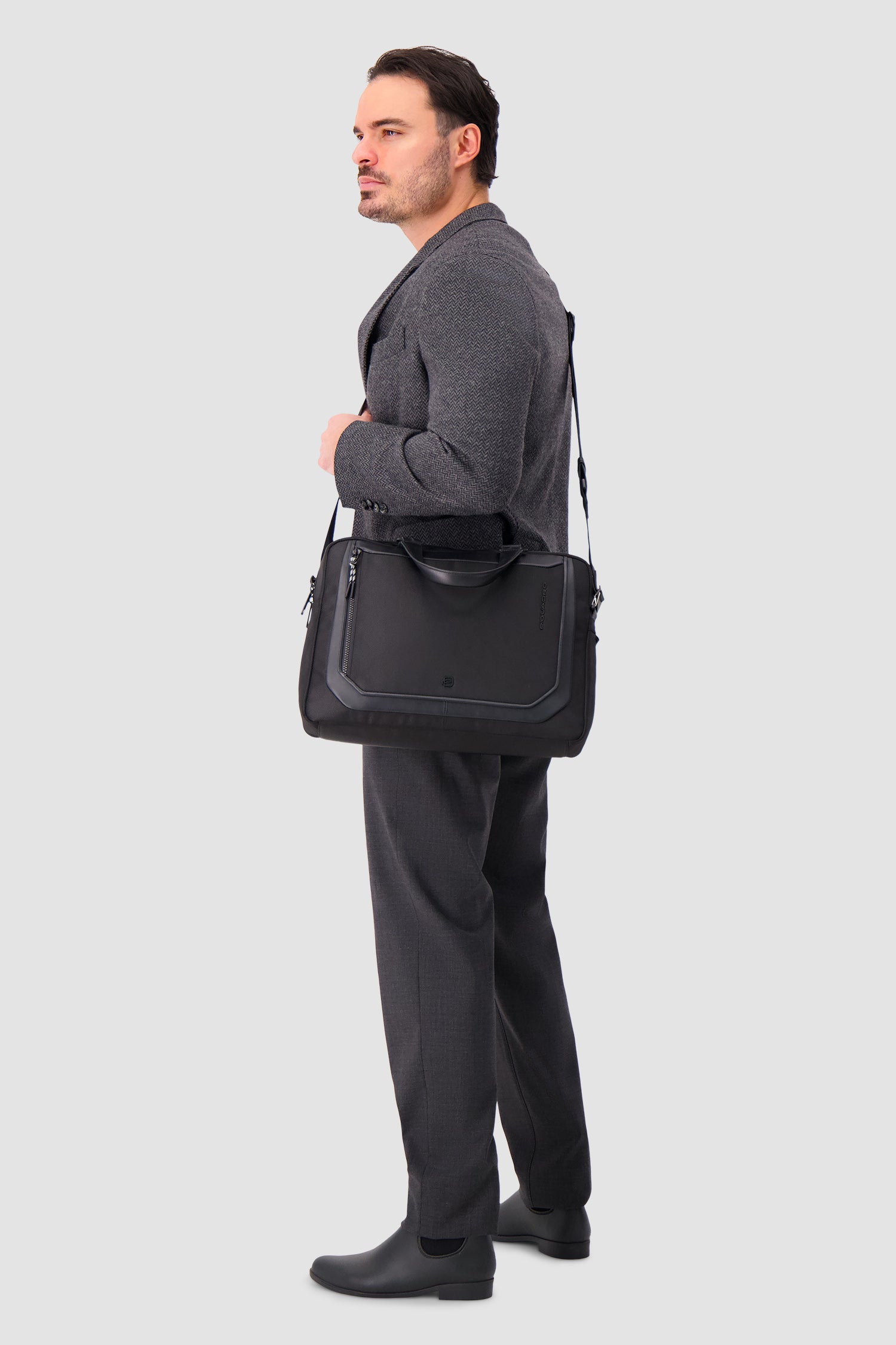 Piquadro Black 15.6" Laptop Bag
