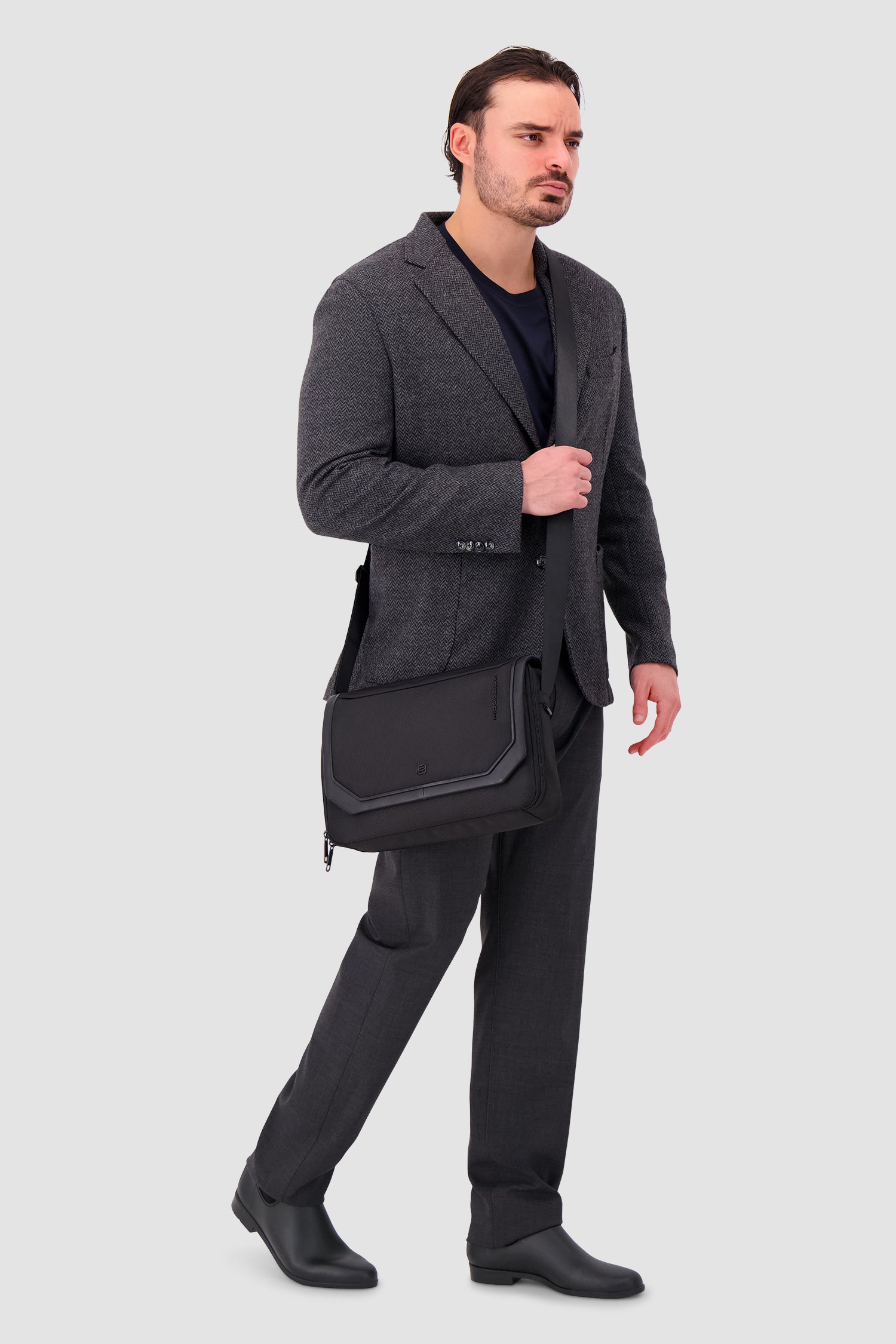 Sac Messenger / iPad Piquadro noir