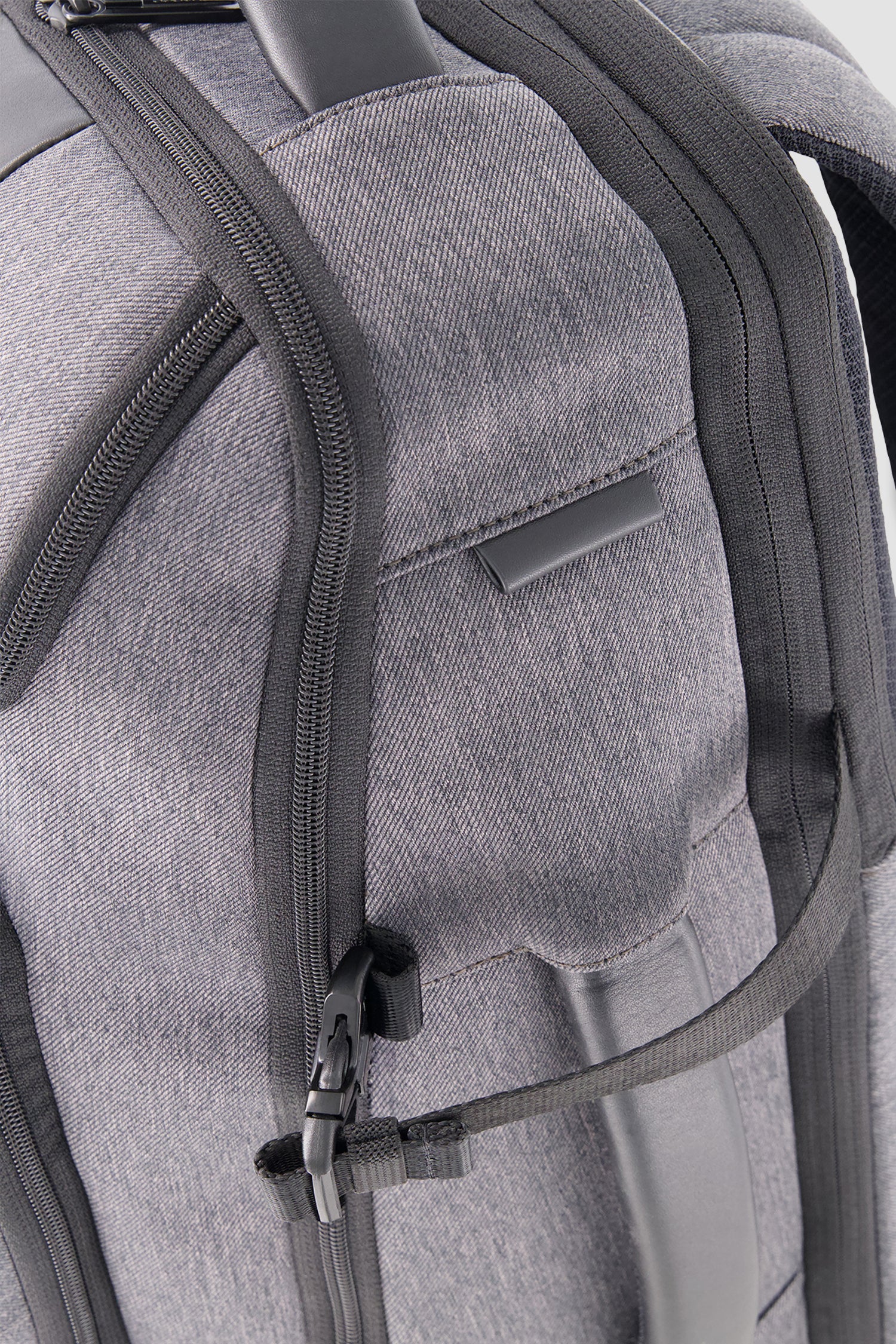Piquadro Charcoal/Black Expandable Travel Laptop Backpack 15.6"