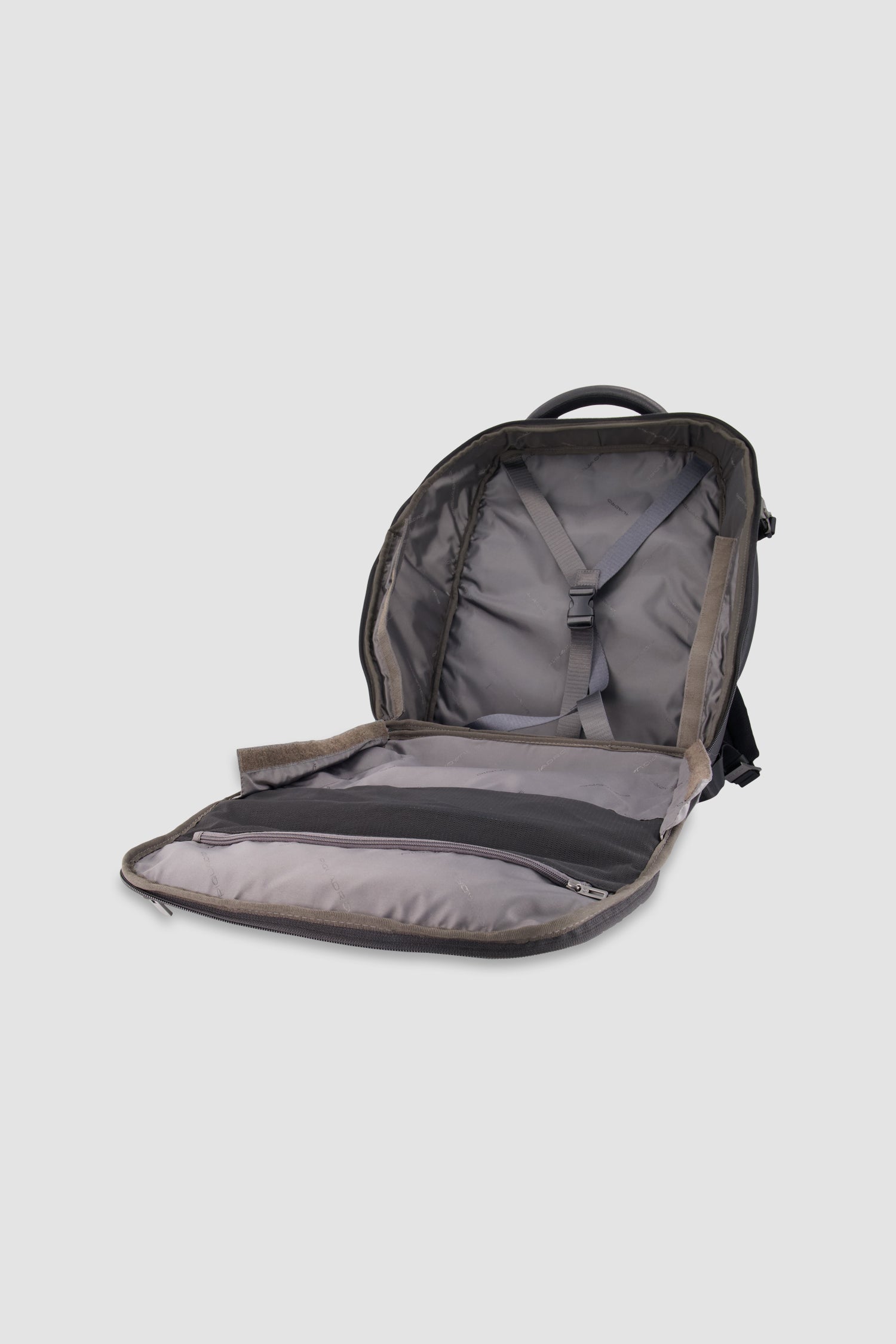Piquadro Black Expandable Travel Laptop Backpack 15.6"