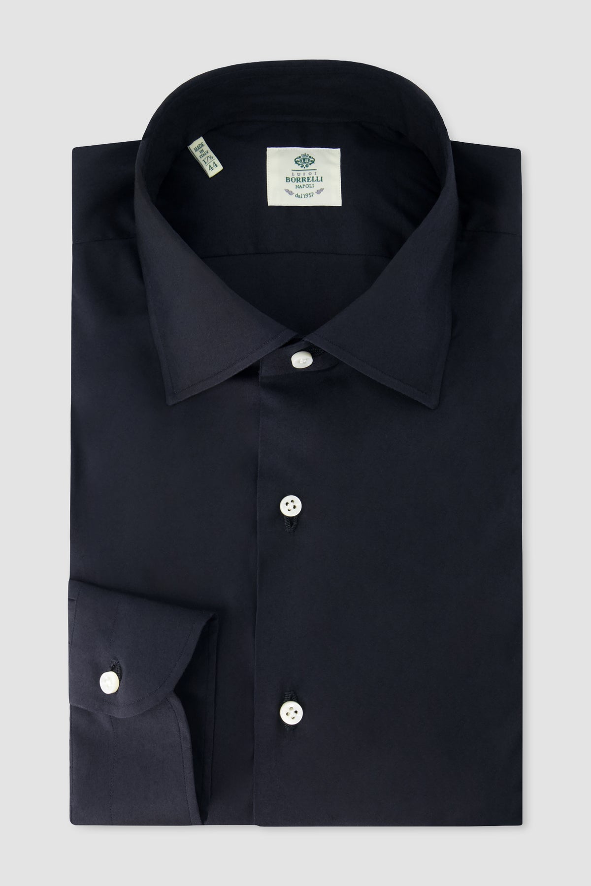 Luigi Borrelli Black Stretch Shirt