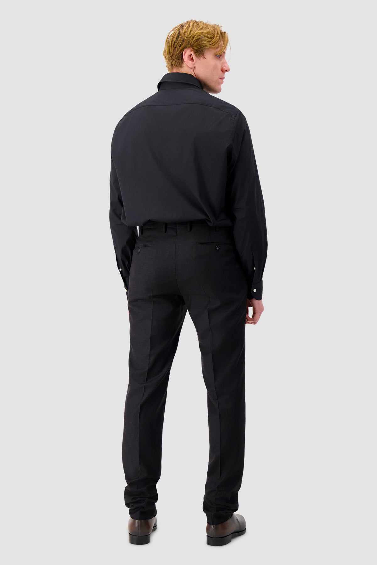 Luigi Borrelli Black Stretch Shirt