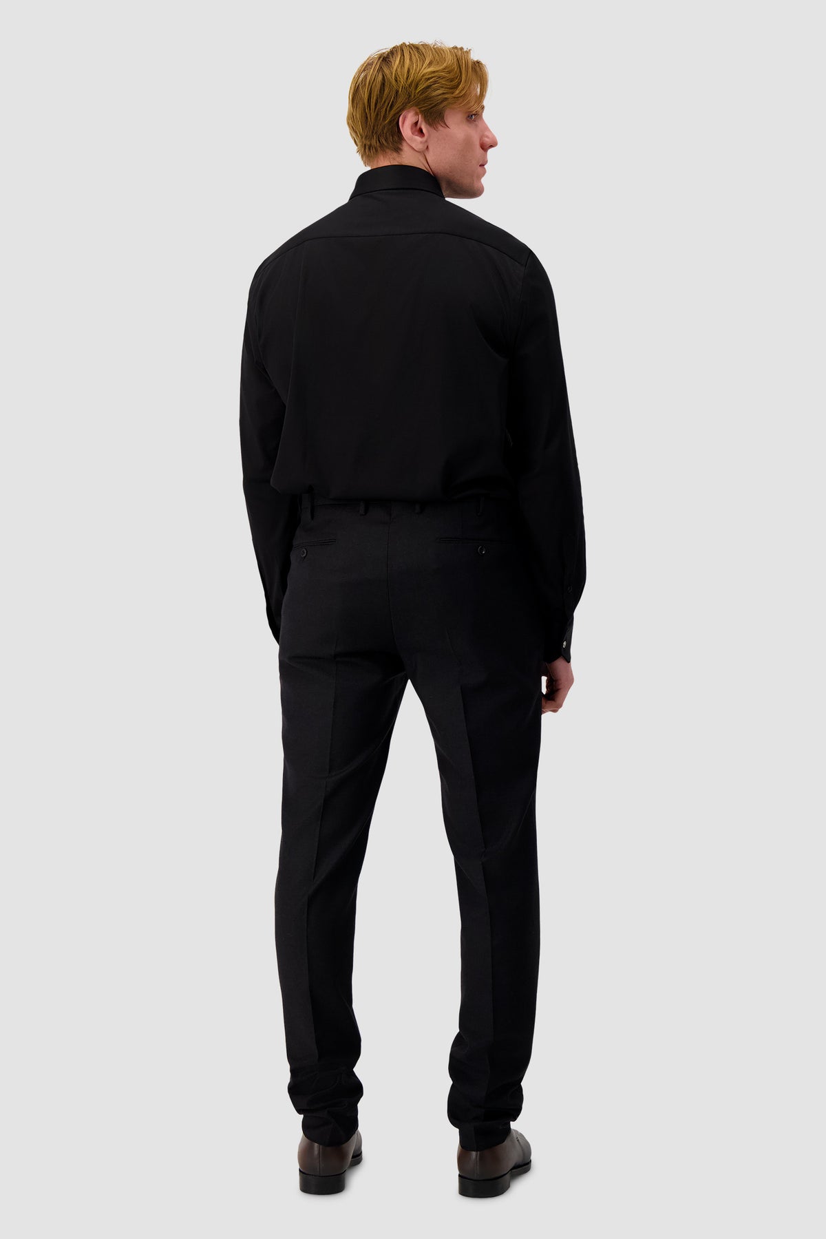 Stefano Ricci Black Cotton Dress Shirt