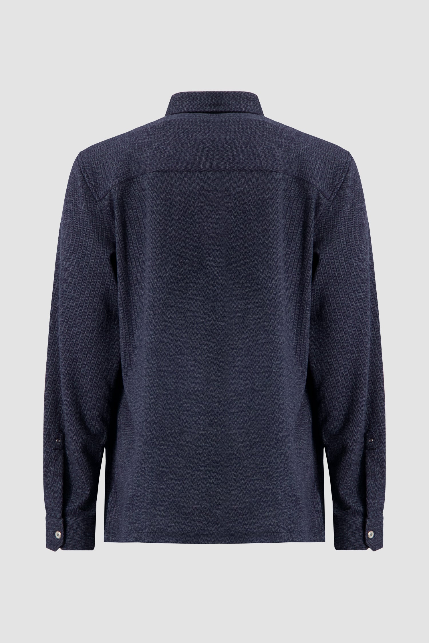 Stefano Ricci Navy Blue Wool Overshirt