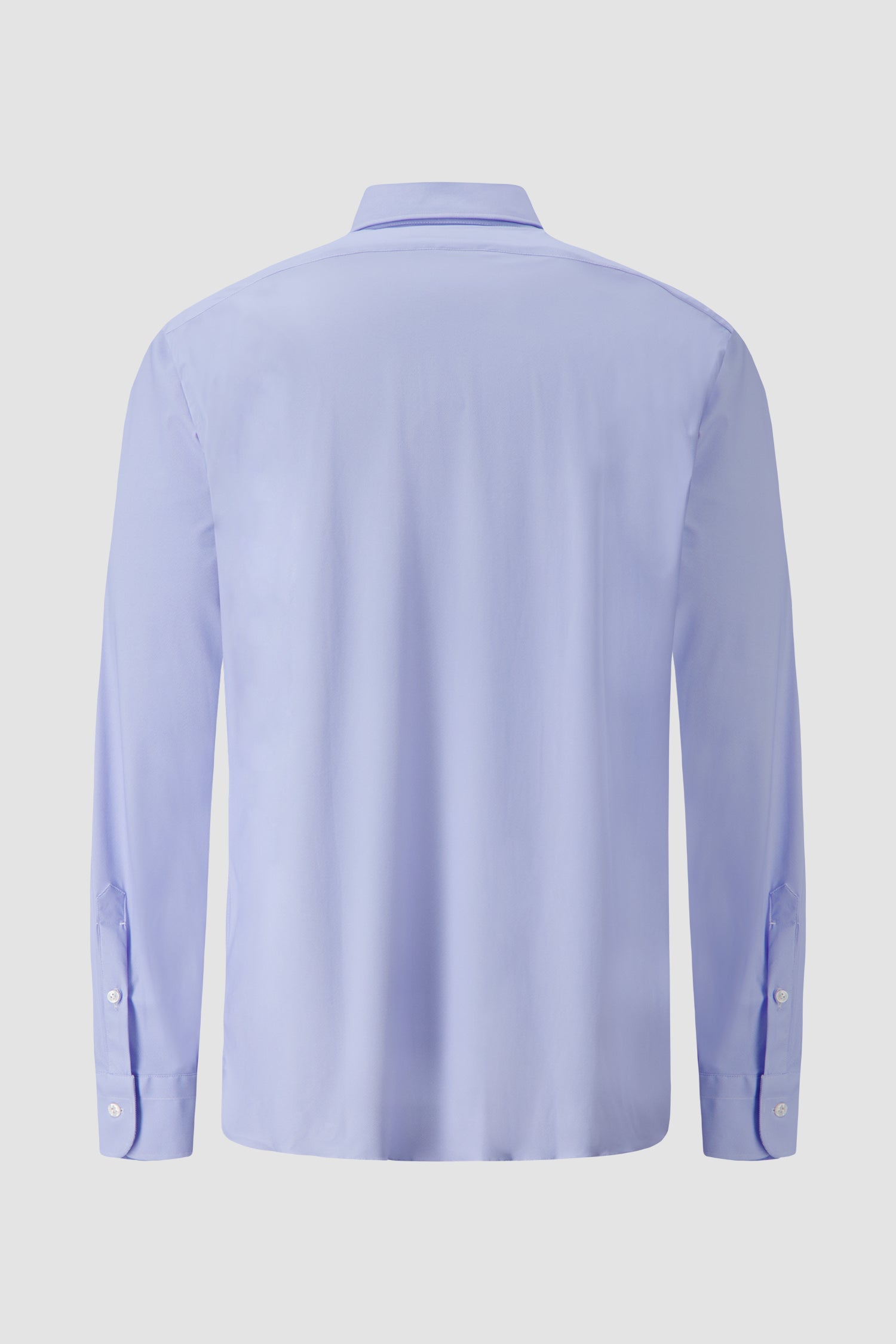 Barba Napoli Light Blue Striped Nylon/Spandex Dress Shirt