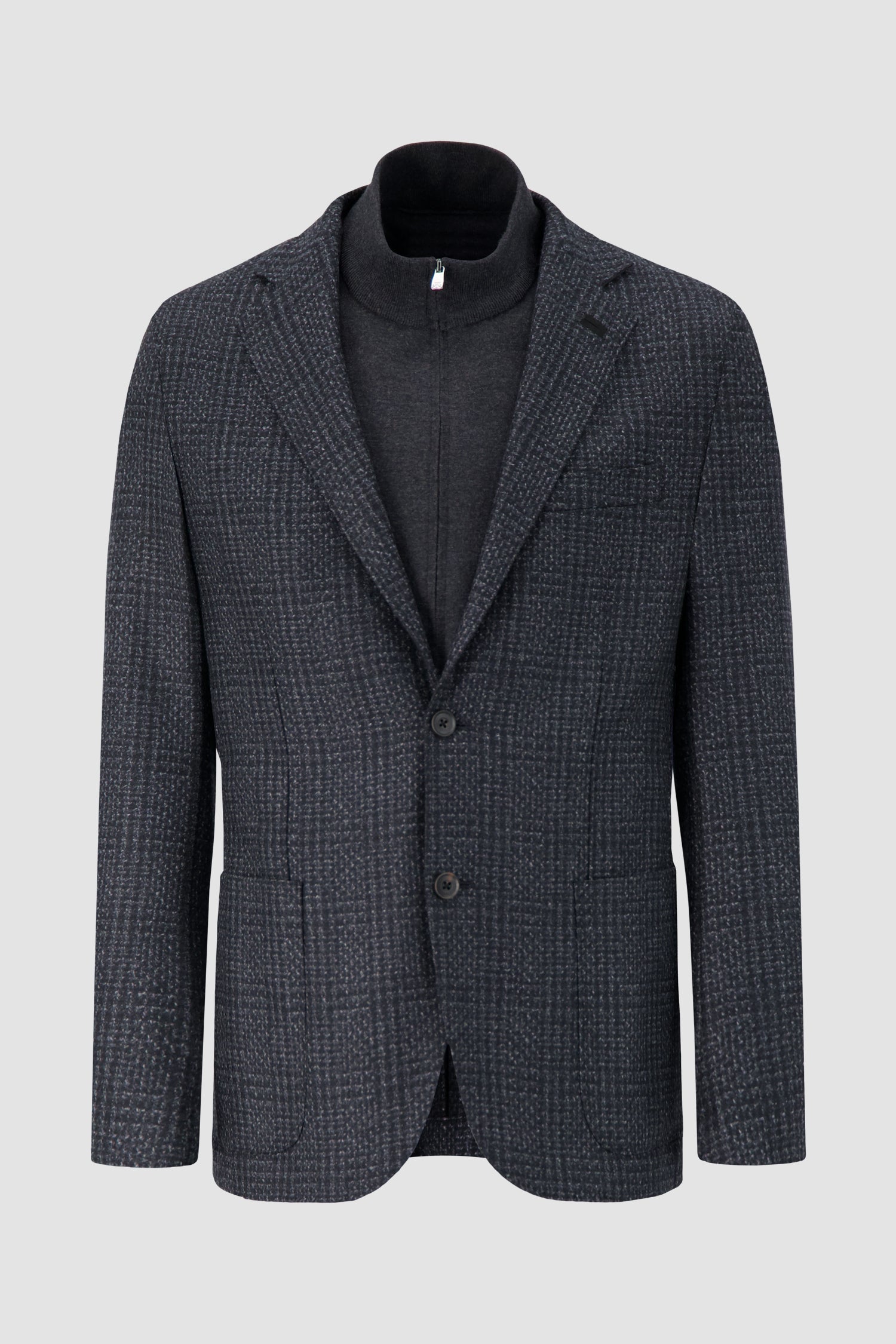 Corneliani Wool Jacket with knit insert