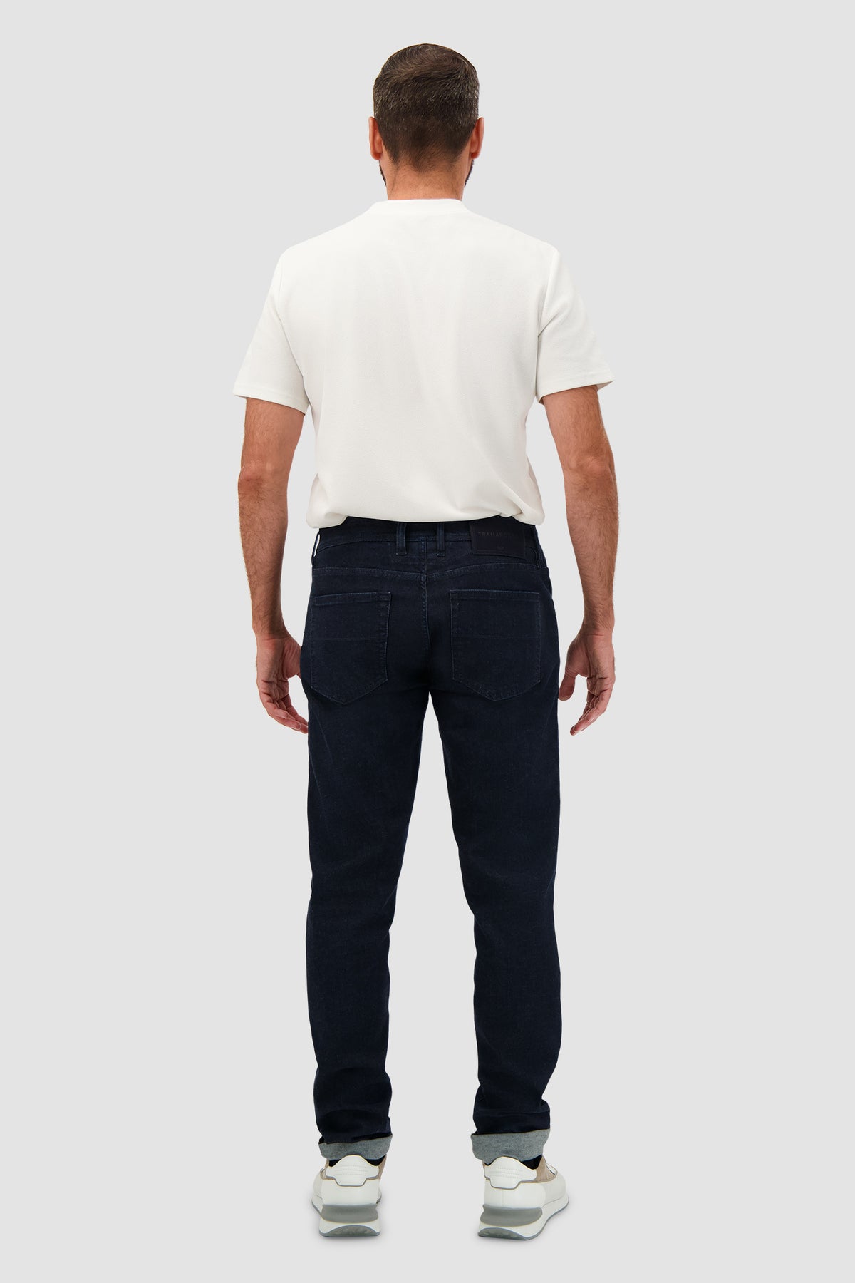 Tramarossa Michelangelo Blue Cotton Blend Relaxed Jeans