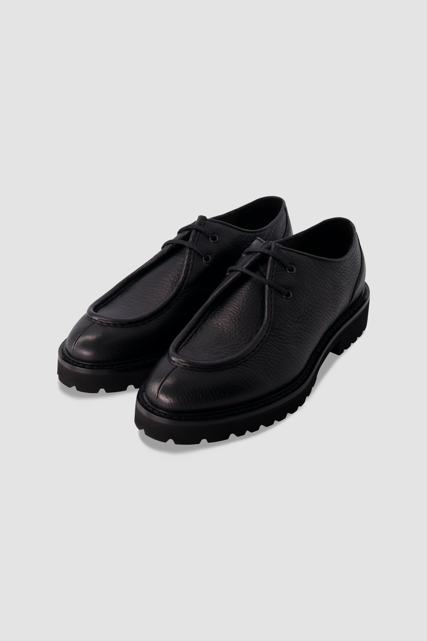 Ducal's Black Leather Loafers