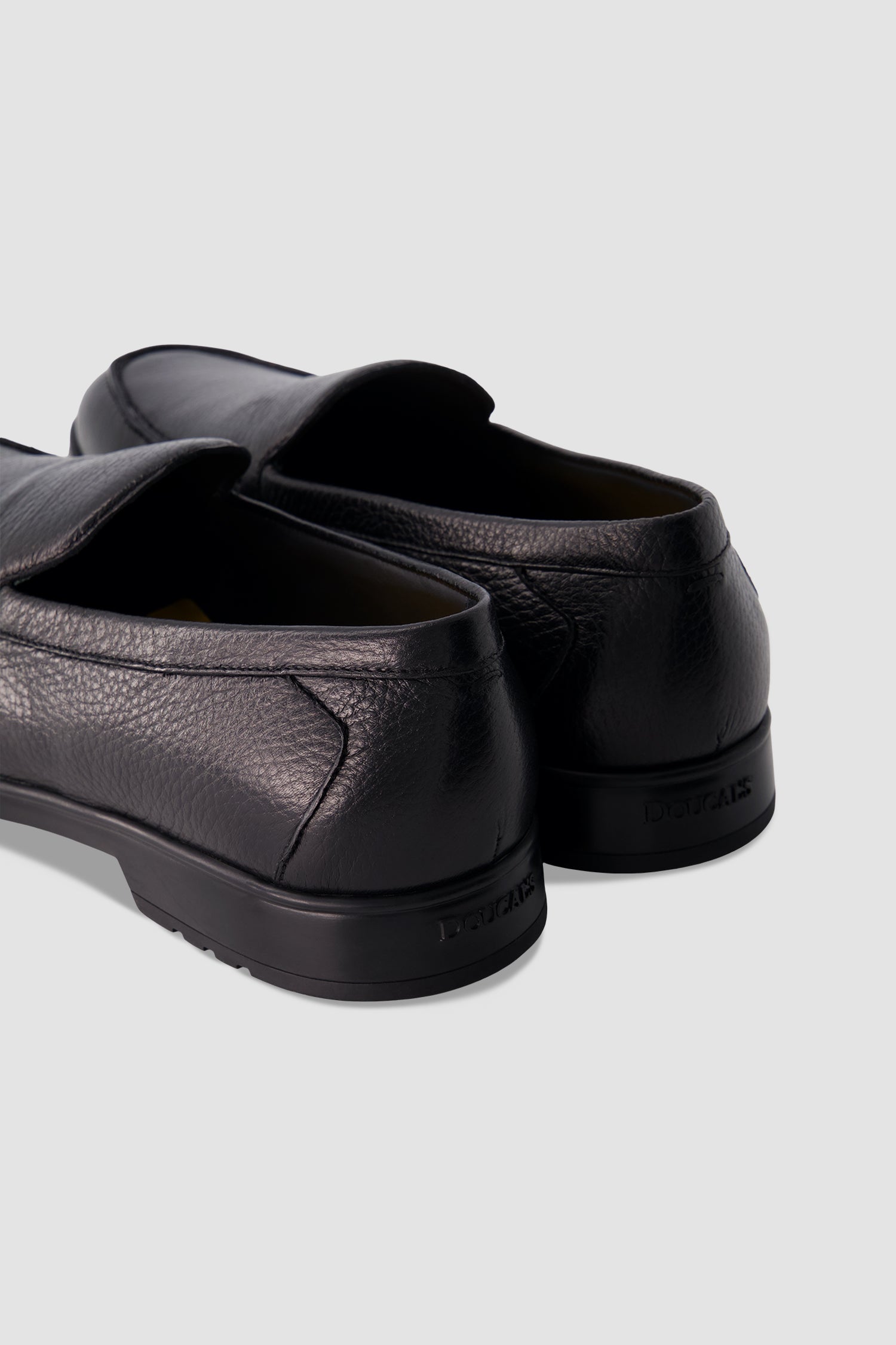 Ducal's Navy Leather Loafers