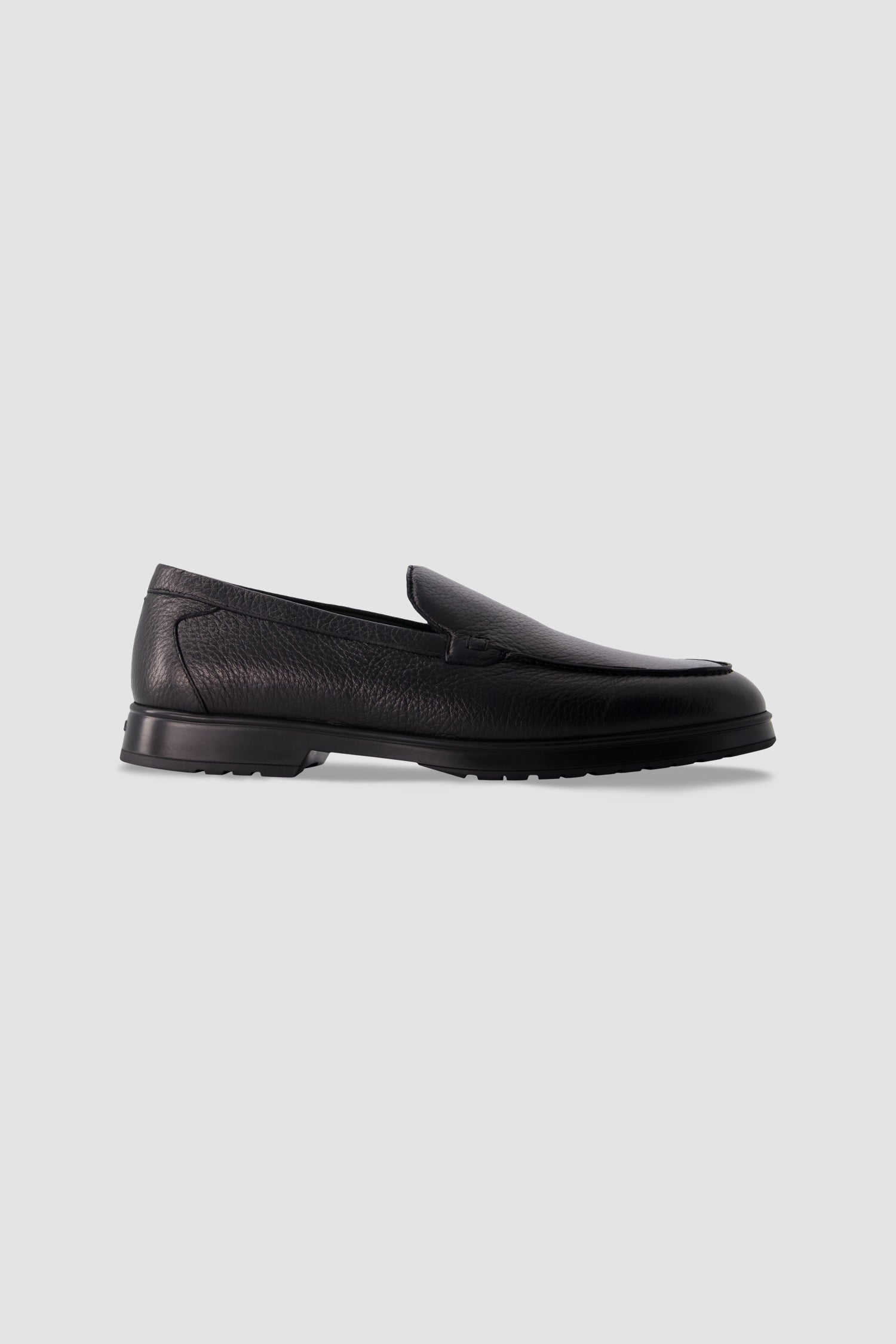 Ducal's Navy Leather Loafers