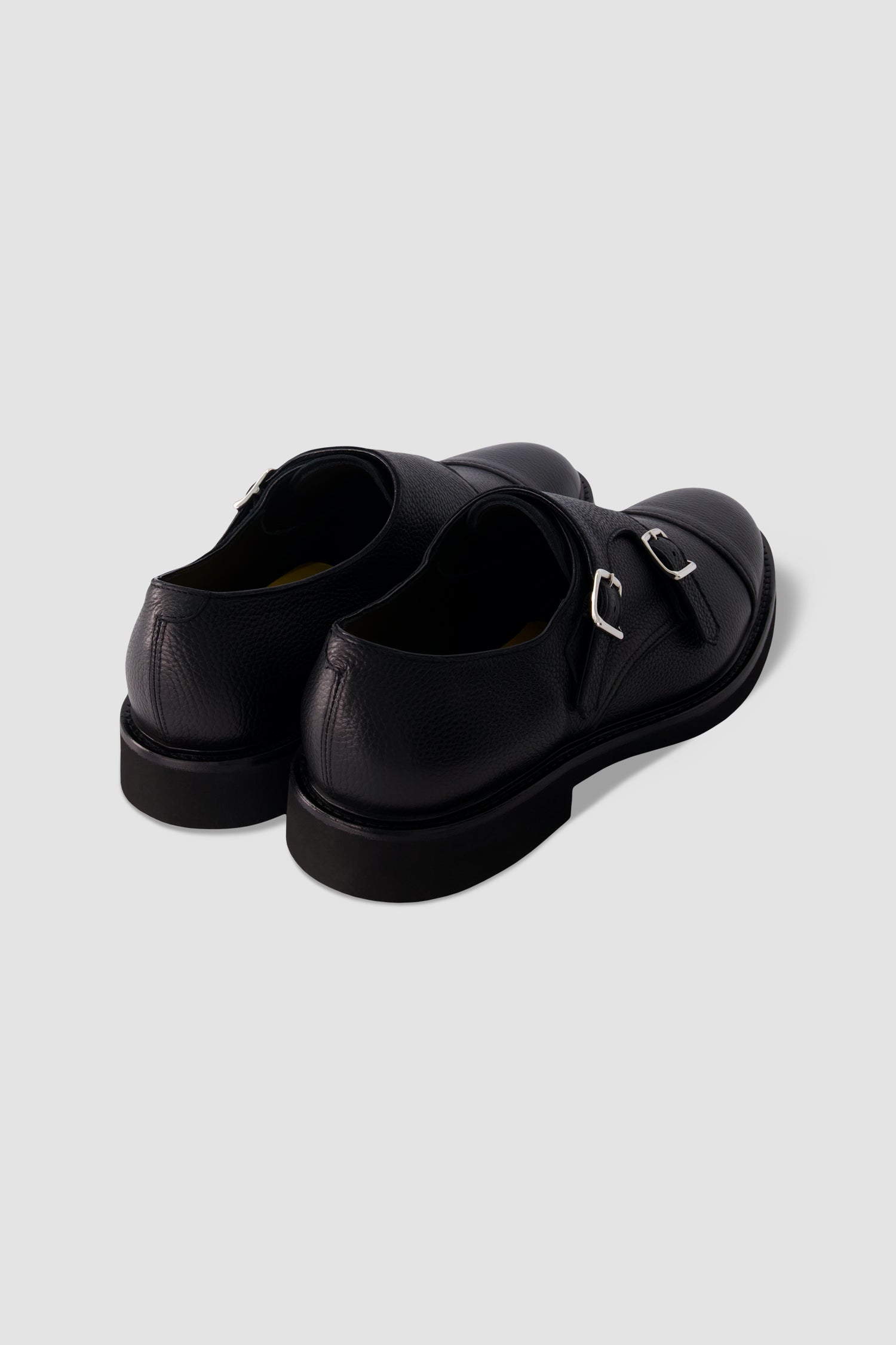 Ducal's Navy Strapped Leather Loafers