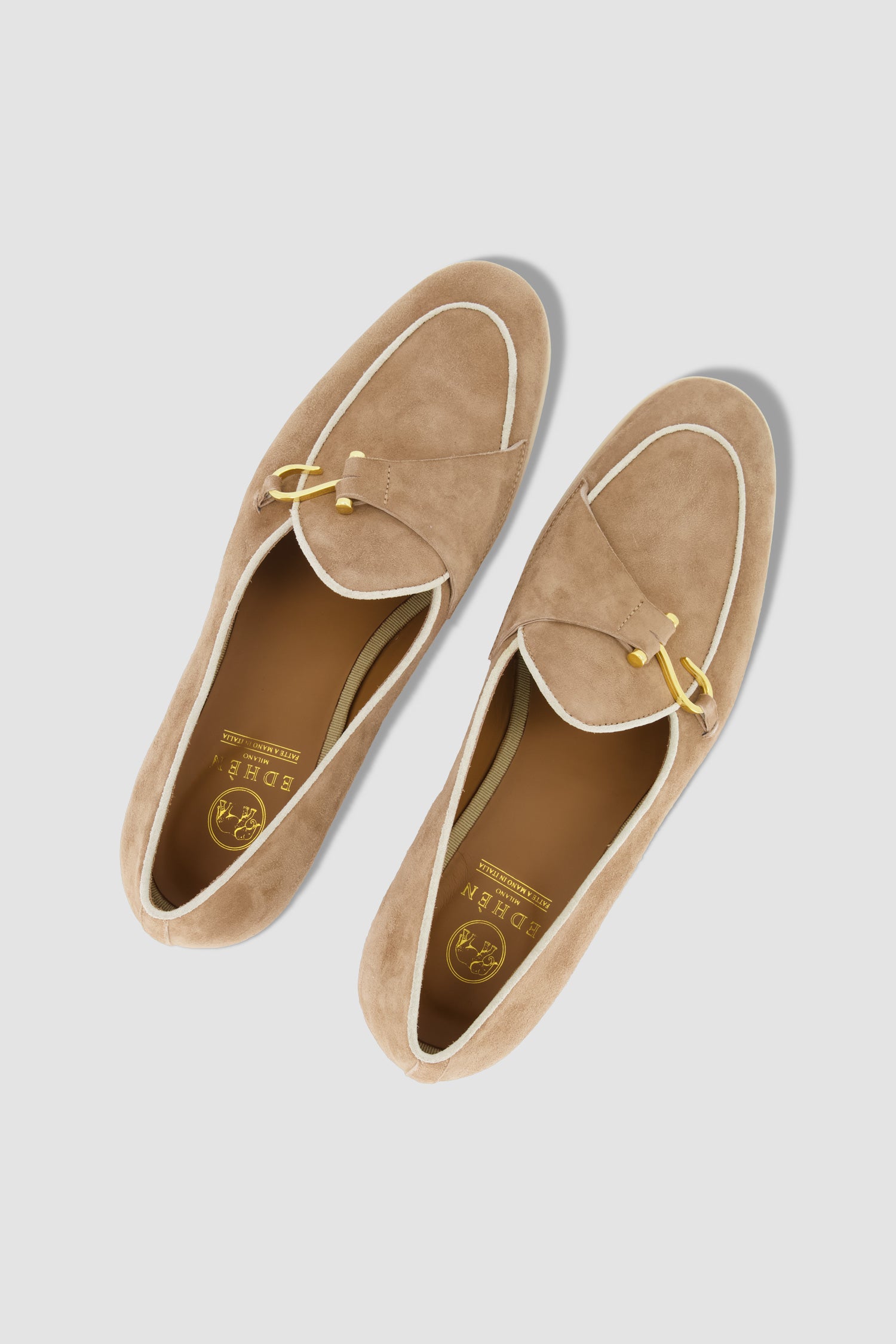 Edhen Milano Comporta Go Beige Suede Loafers