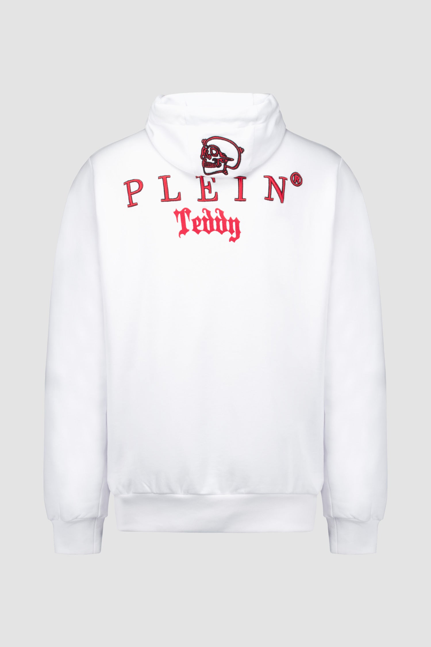 Philipp Plein White Teddy Bear Hoodie