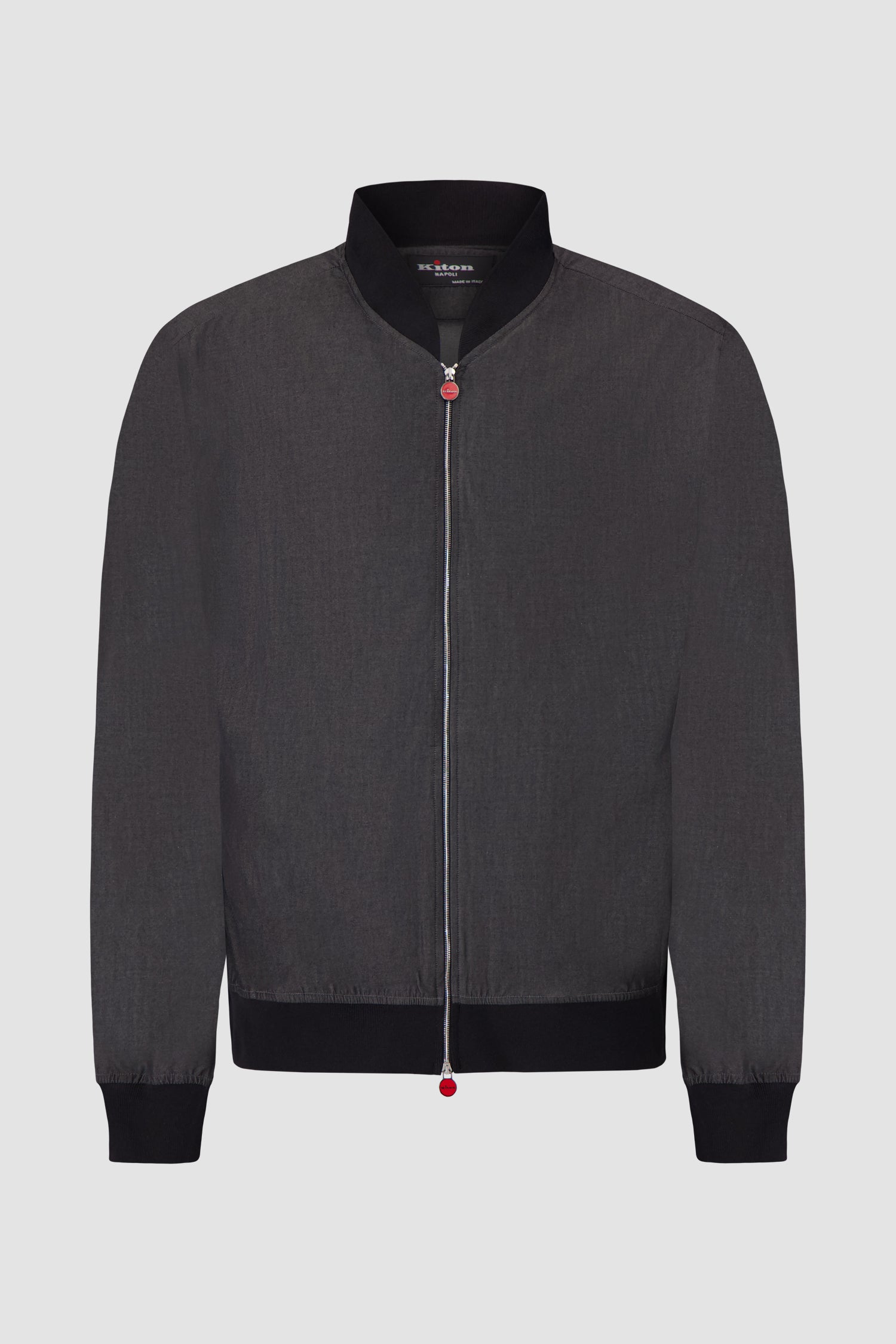 Kiton Black Pahoa Bomber Jacket